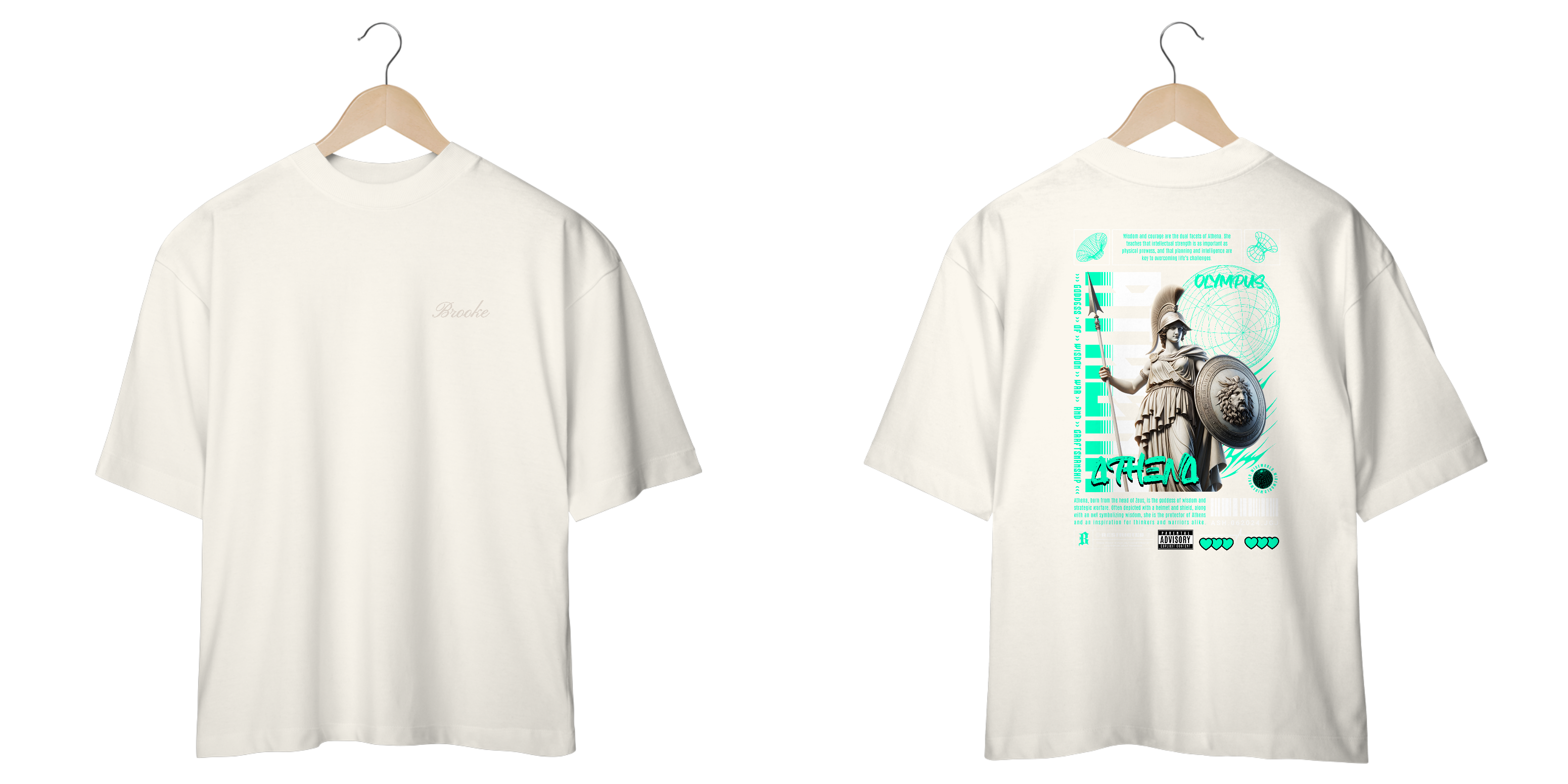 Nome do produto: Camiseta Oversized Brooke Gods Collection Atena