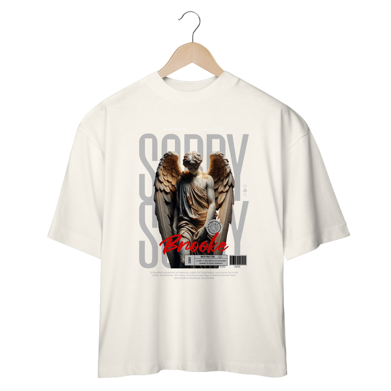 Nome do produto: Camiseta Brooke Oversized Sorry