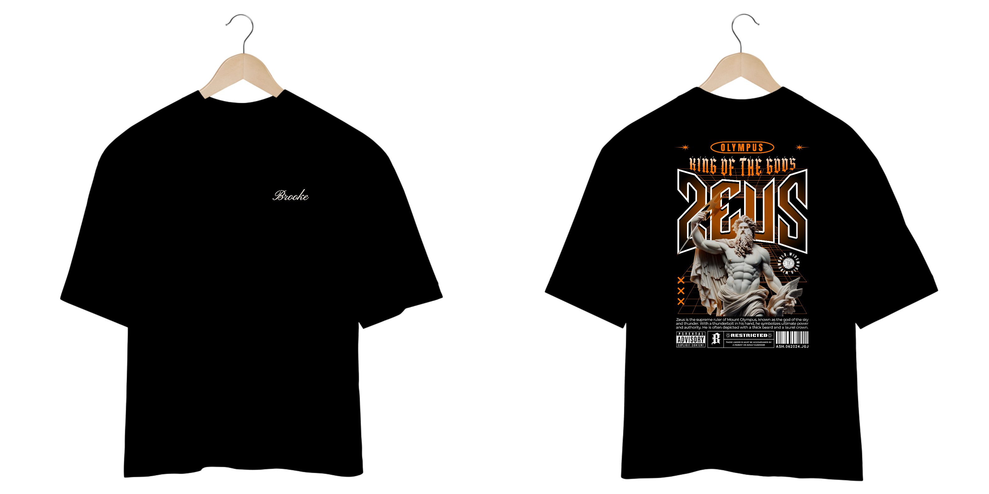 Nome do produto: Camiseta Oversized Brooke Gods Collection Zeus