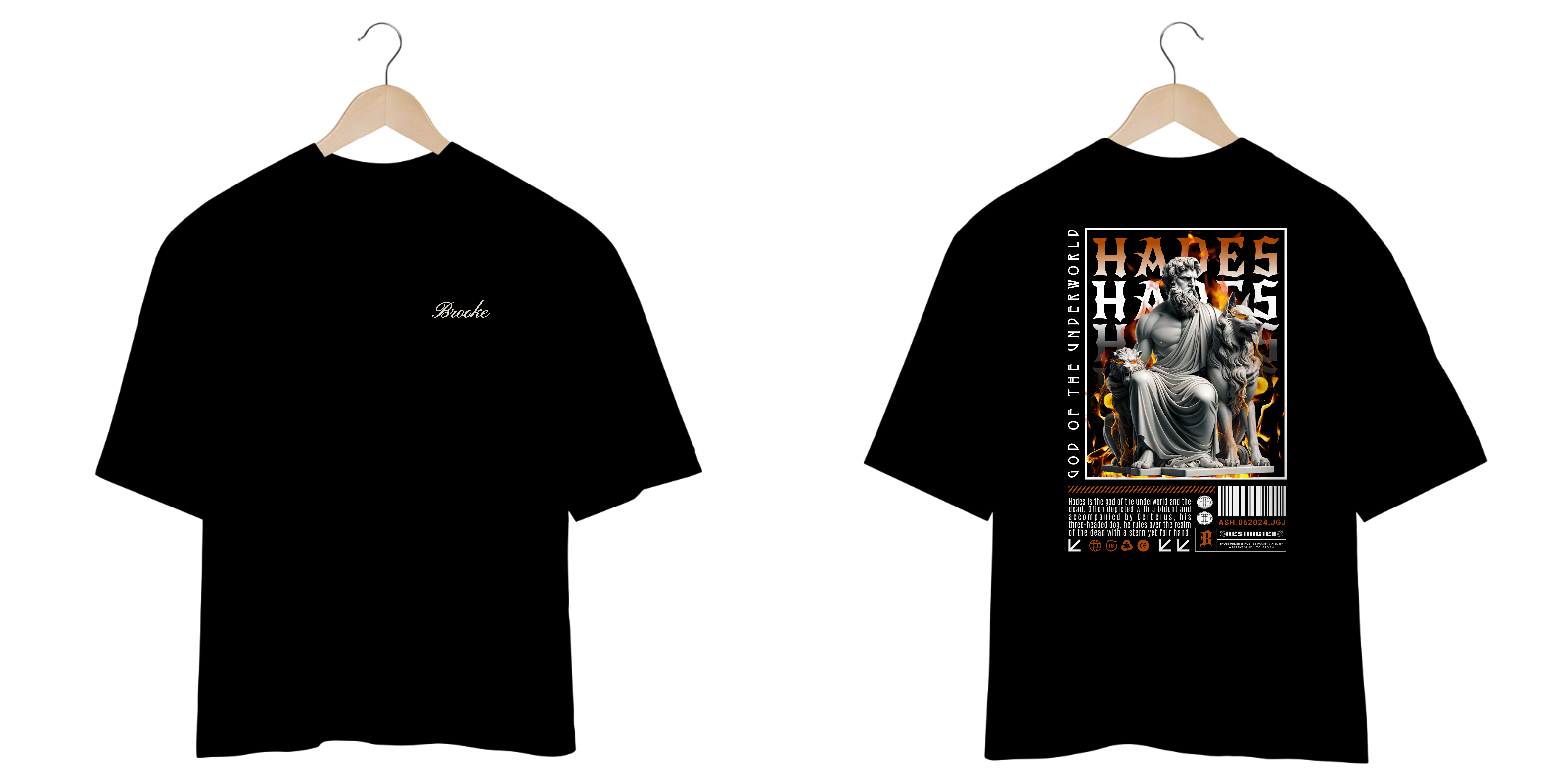 Nome do produto: Camiseta Oversized Brooke Gods Collection Hades