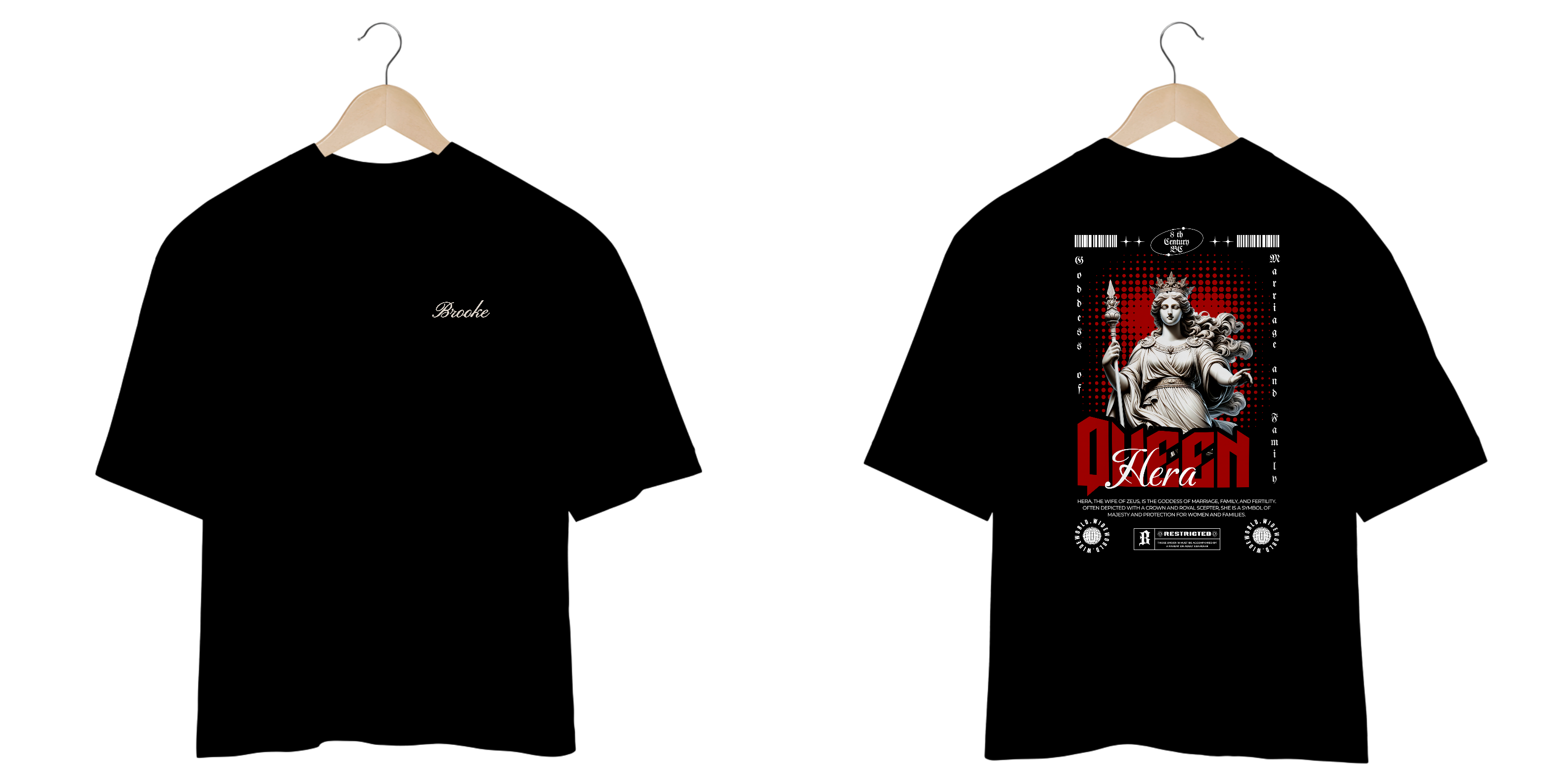 Nome do produto: Camiseta Oversized Brooke Gods Collection Hera