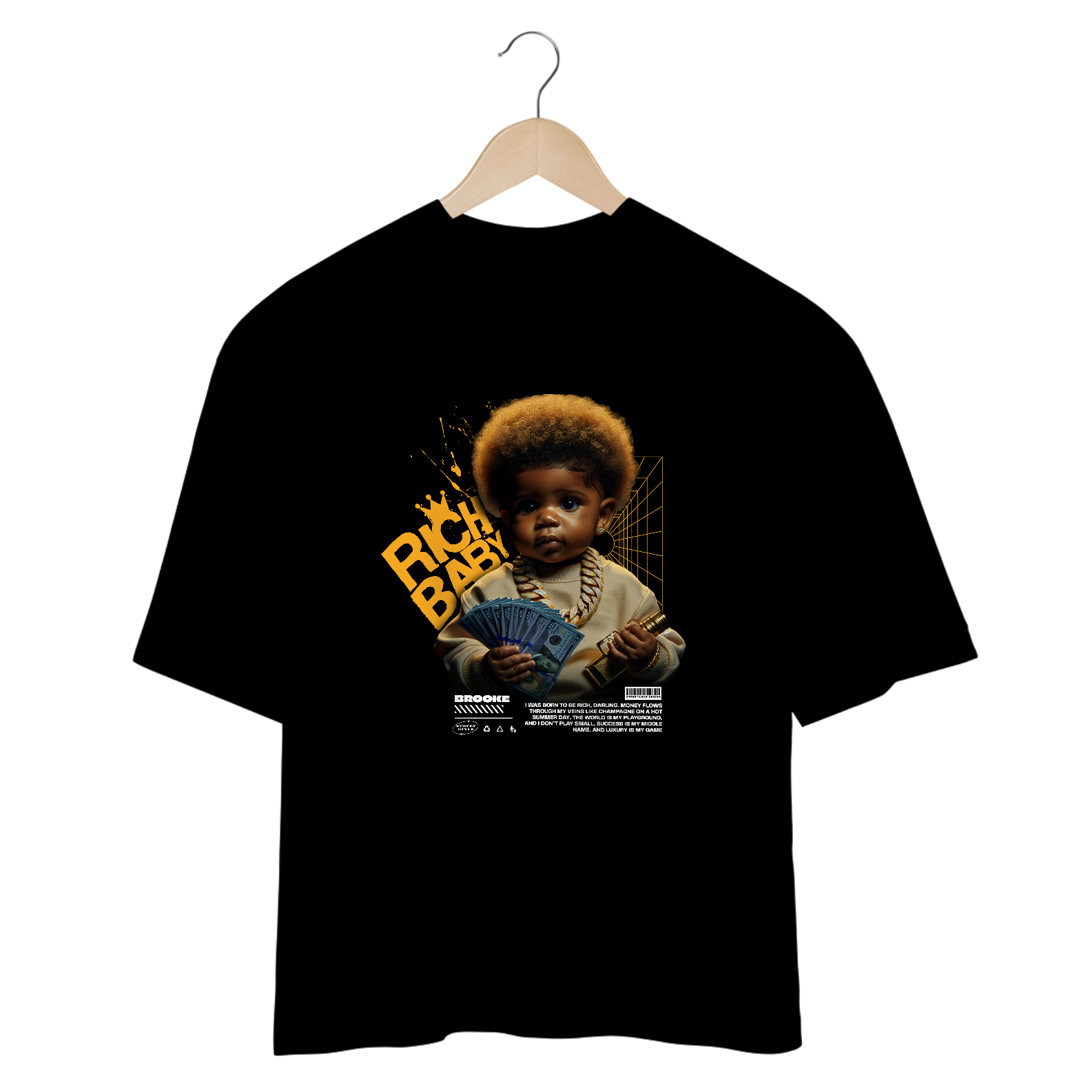 Nome do produto: Camiseta Oversized Brooke Rich Baby