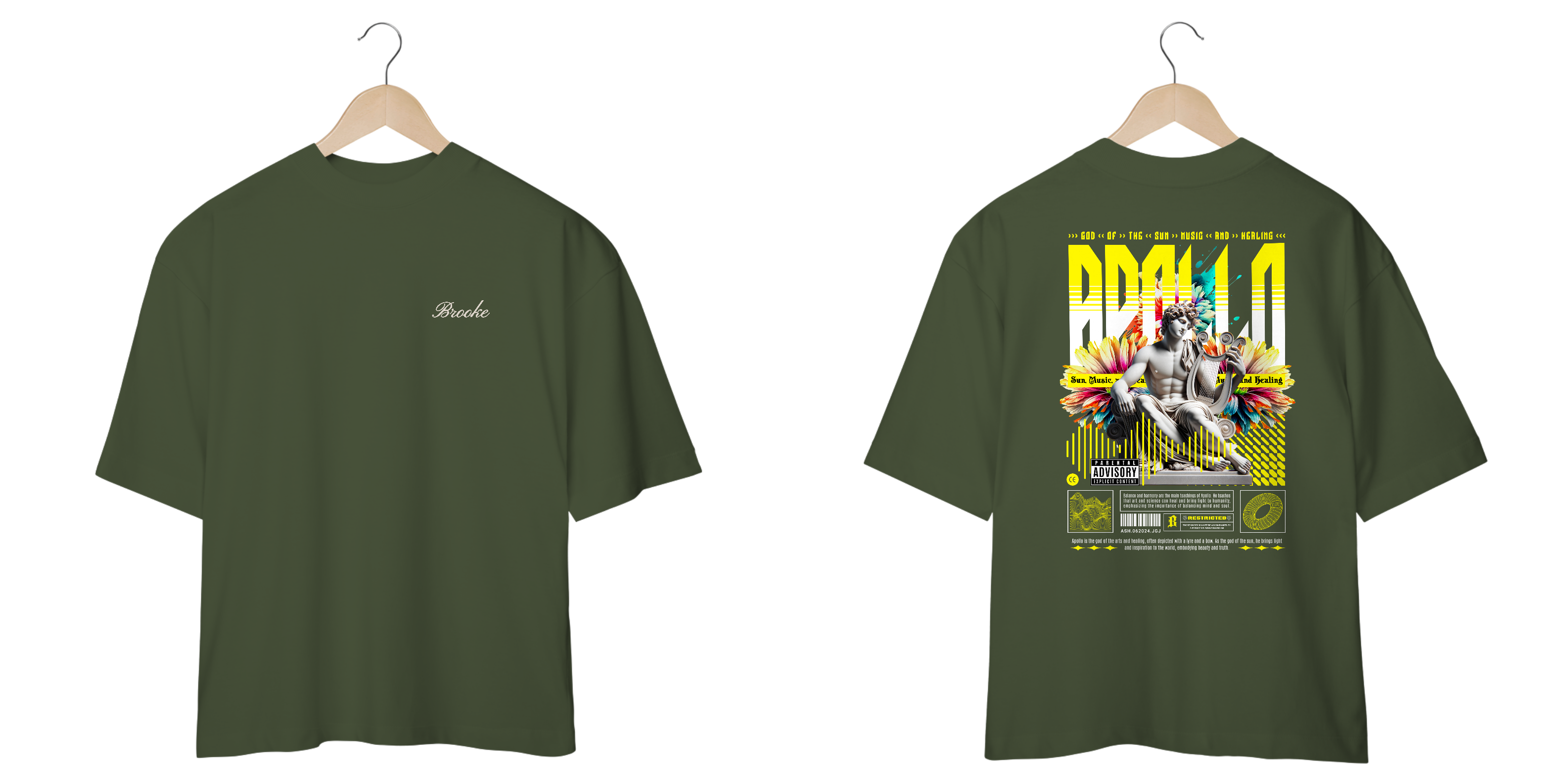 Nome do produto: Camiseta Oversized Brooke Gods Collection Apollo