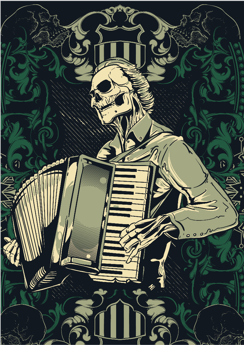 Nome do produto: POSTER SANFONEIRO DA MORTE A3