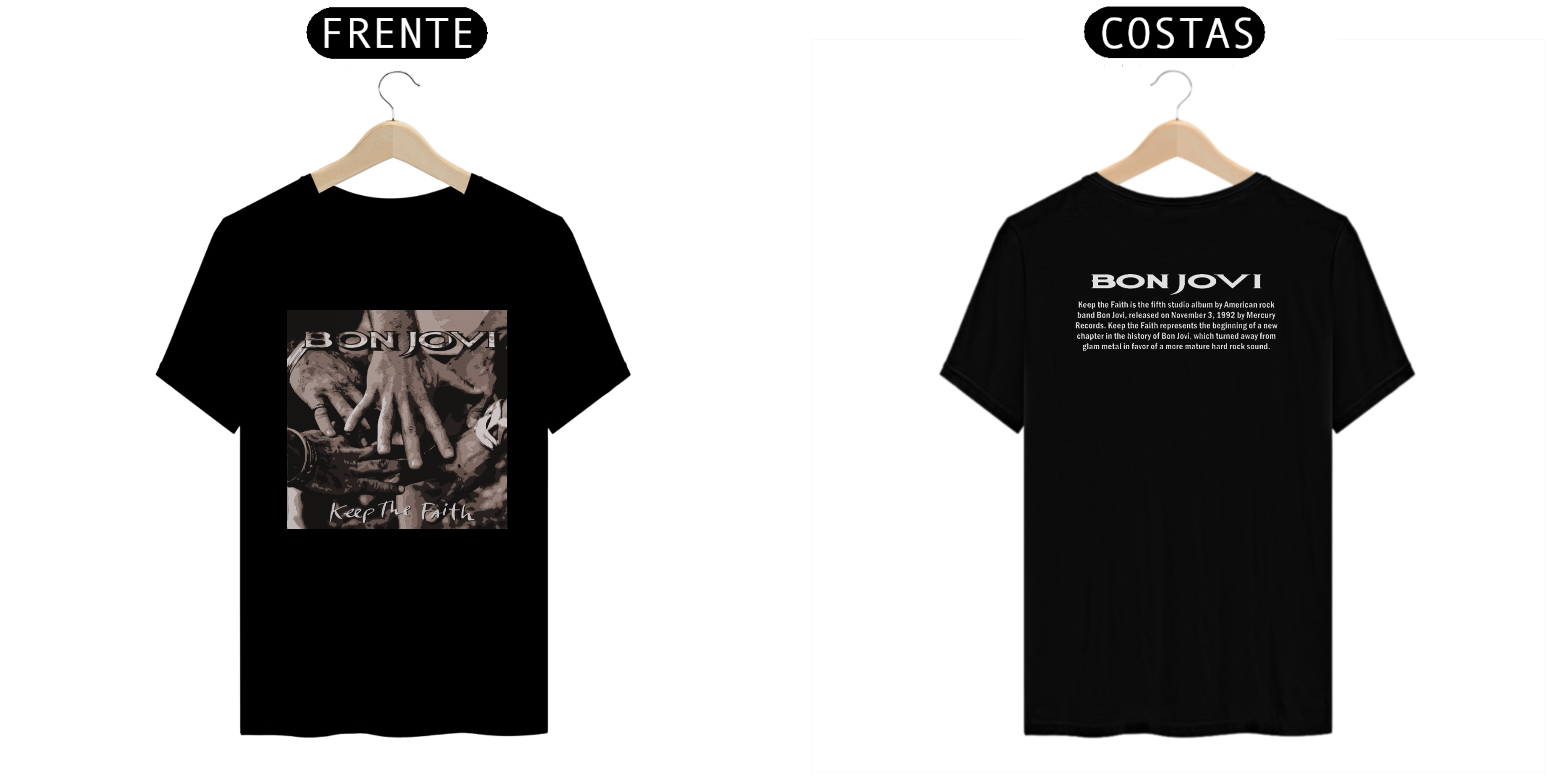 Nome do produto: CAMISA: BON JOVI