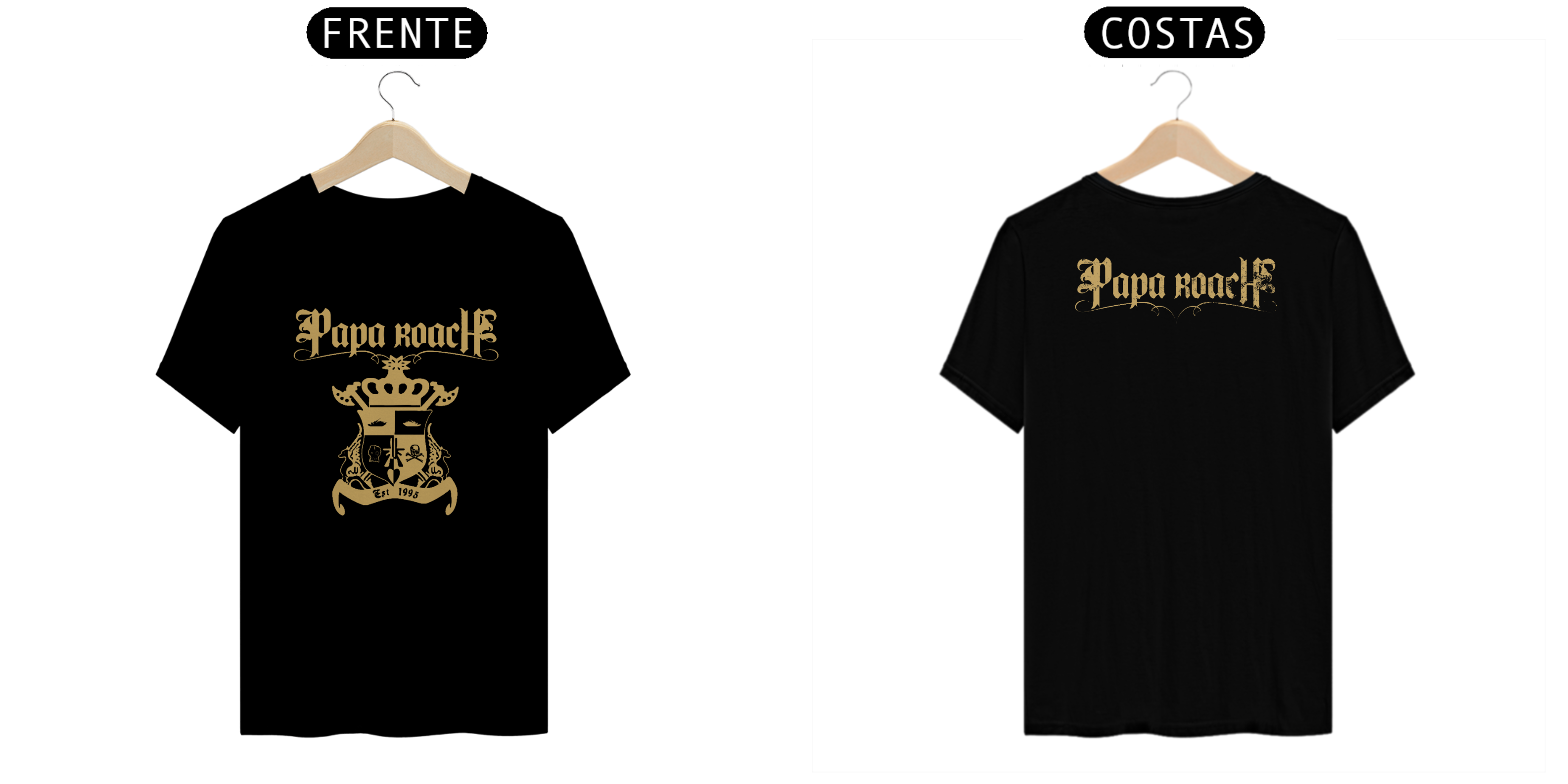 Nome do produto: CAMISA: PAPA ROACH