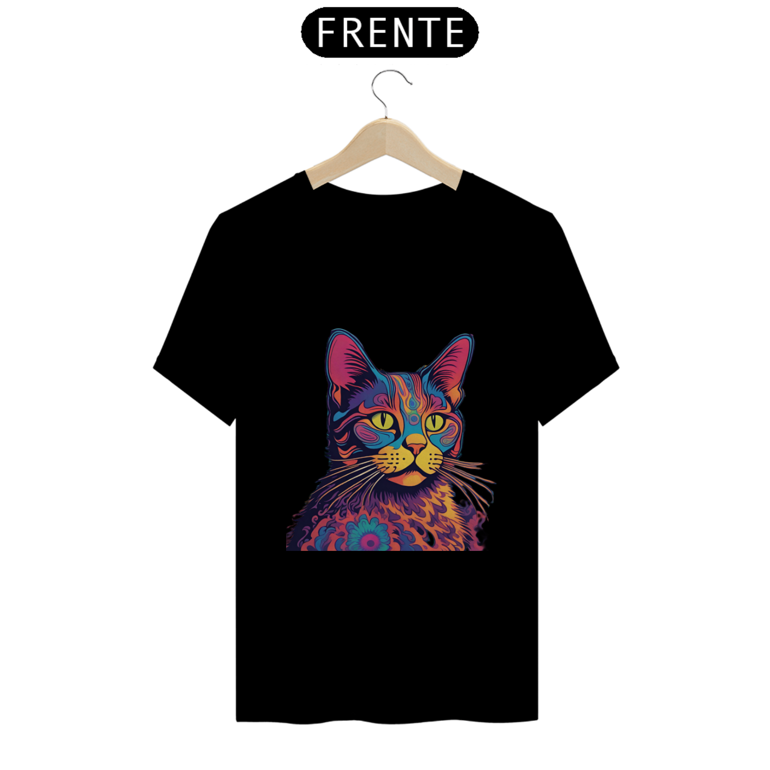 Nome do produto: Camiseta Gato