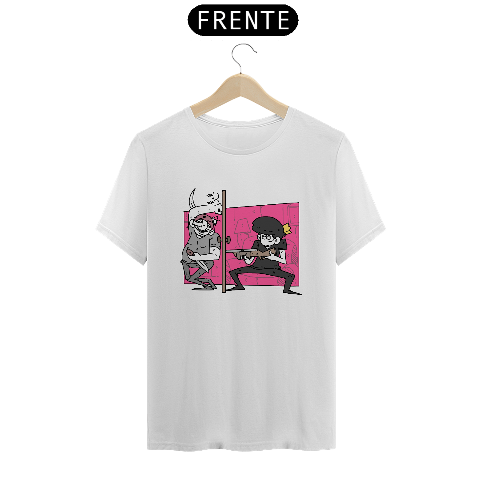 Nome do produto: Camisa Unissex - Toc! Toc!