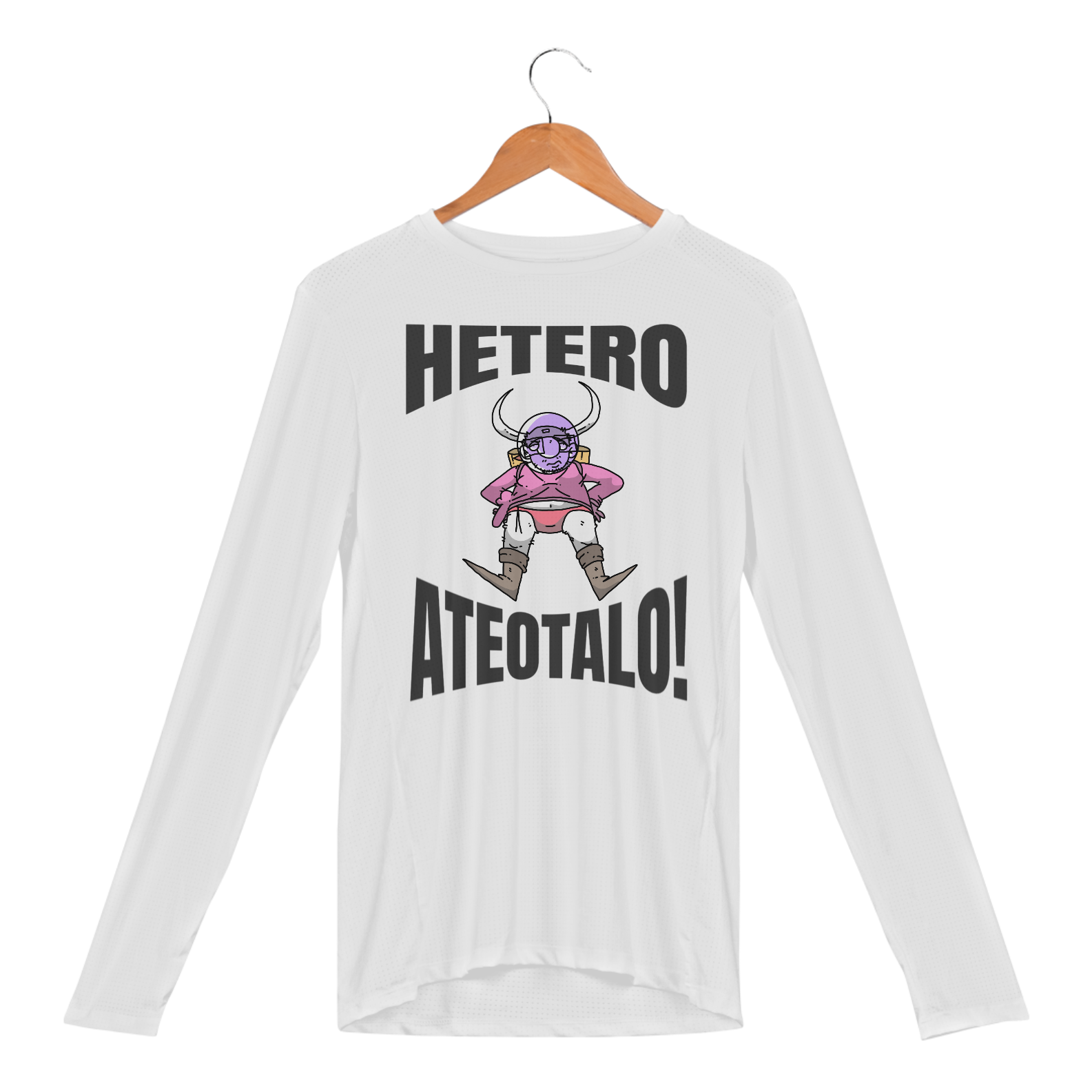 Nome do produto: Camisa manga longa - Hétero ateotalo