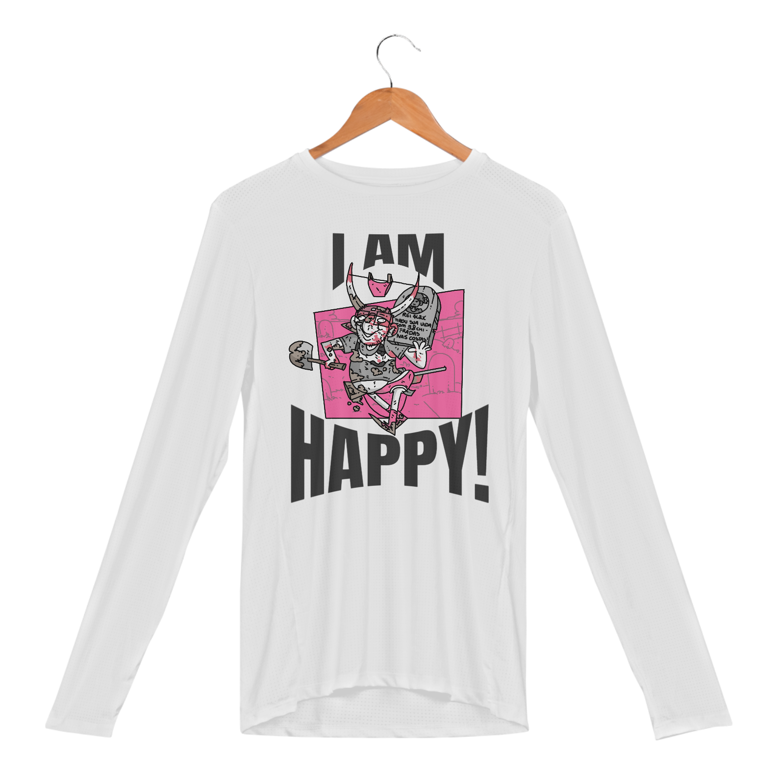 Nome do produto: Camisa manga longa - Feliz - versão 2