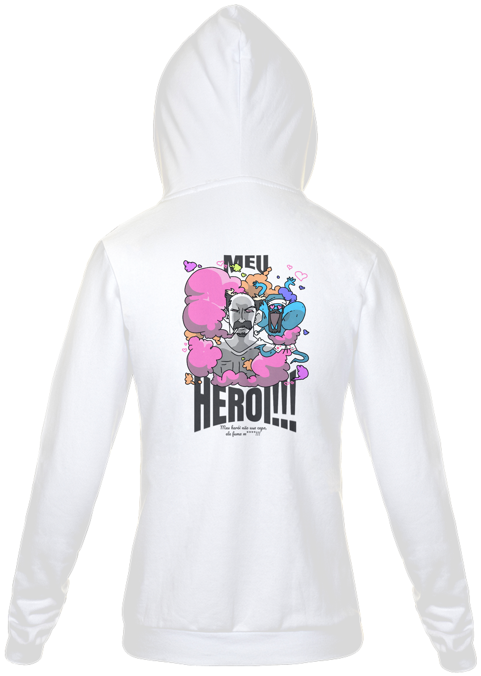 Nome do produto: Moletom com zíper - Meu herói!!! - versão 2