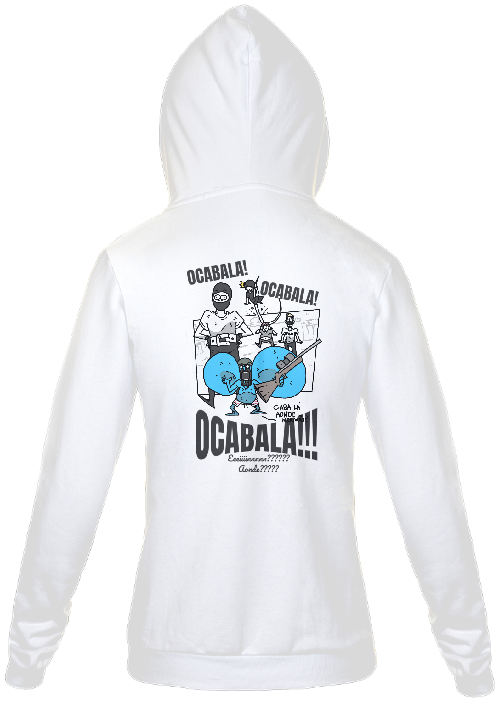 Nome do produto: Moletom com zíper - O caba lá - versão 2