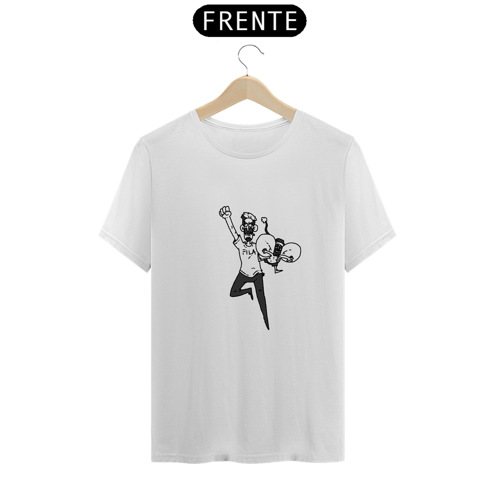 Nome do produto: Camisa Unissex minimalista - Meu herói