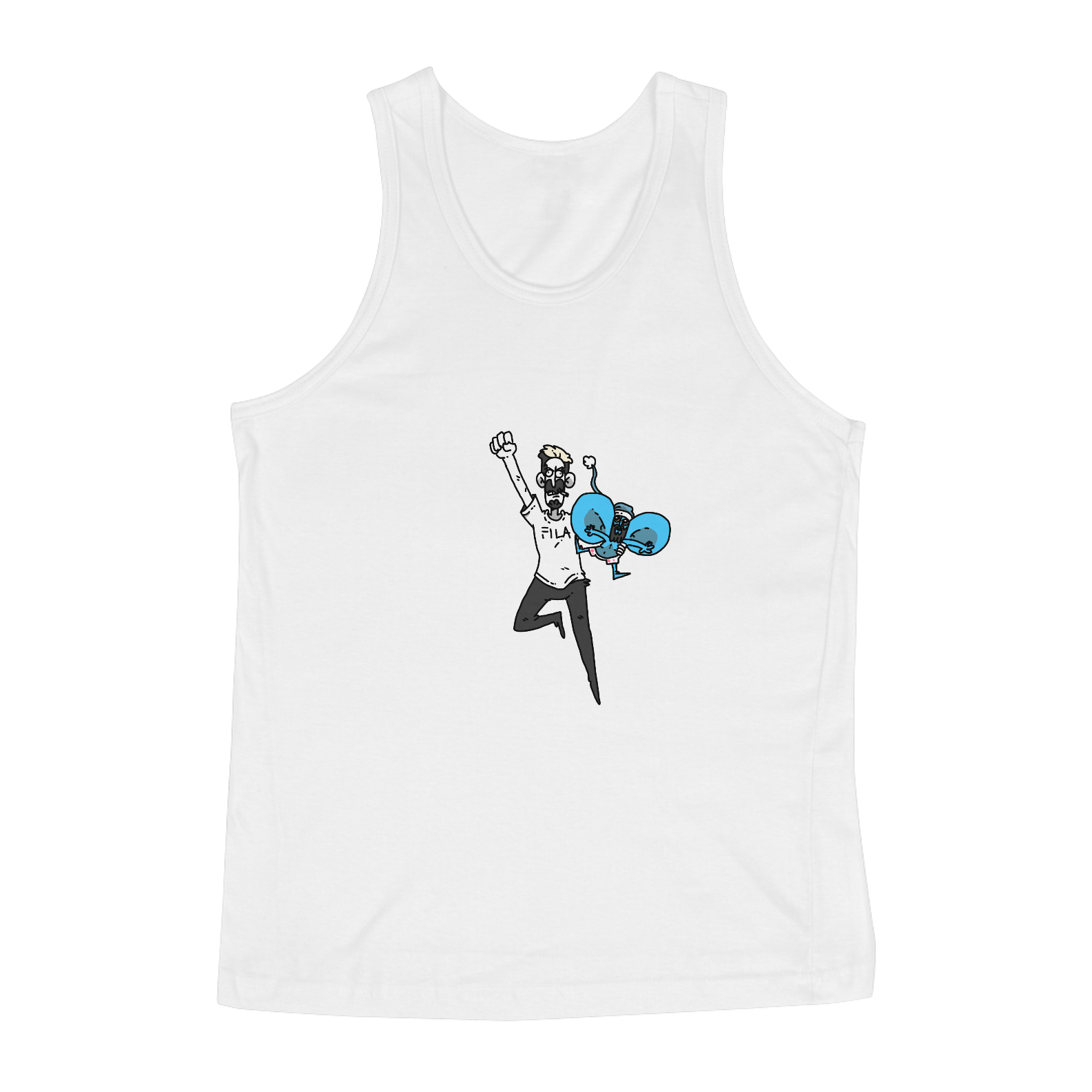 Nome do produto: Regata masculina - Meu herói - versão 4