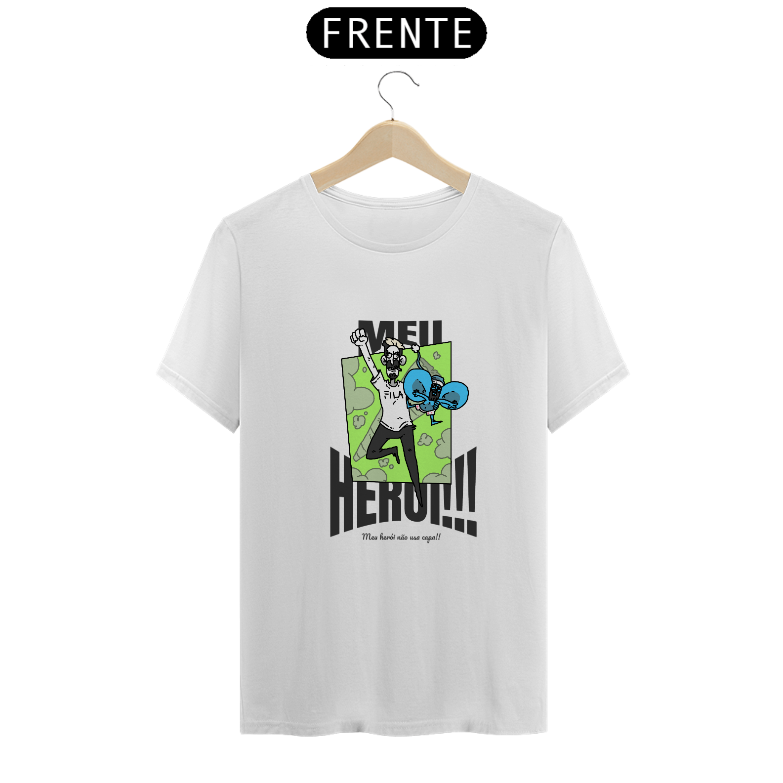 Nome do produto: Camisa Unissex - Meu herói - versão 5