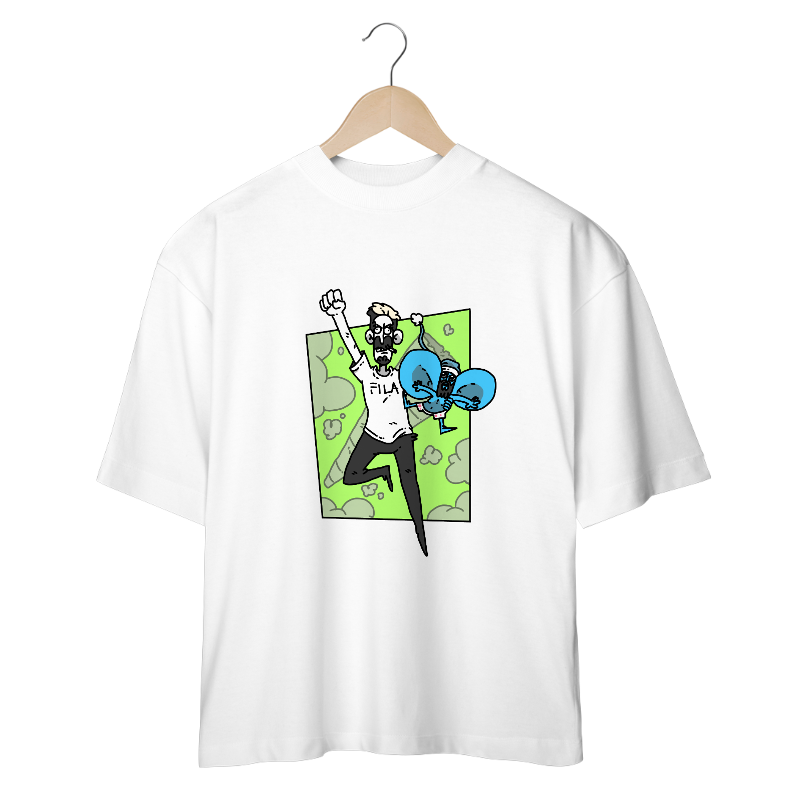 Nome do produto: Camiseta Oversized Oversized - Meu Herói