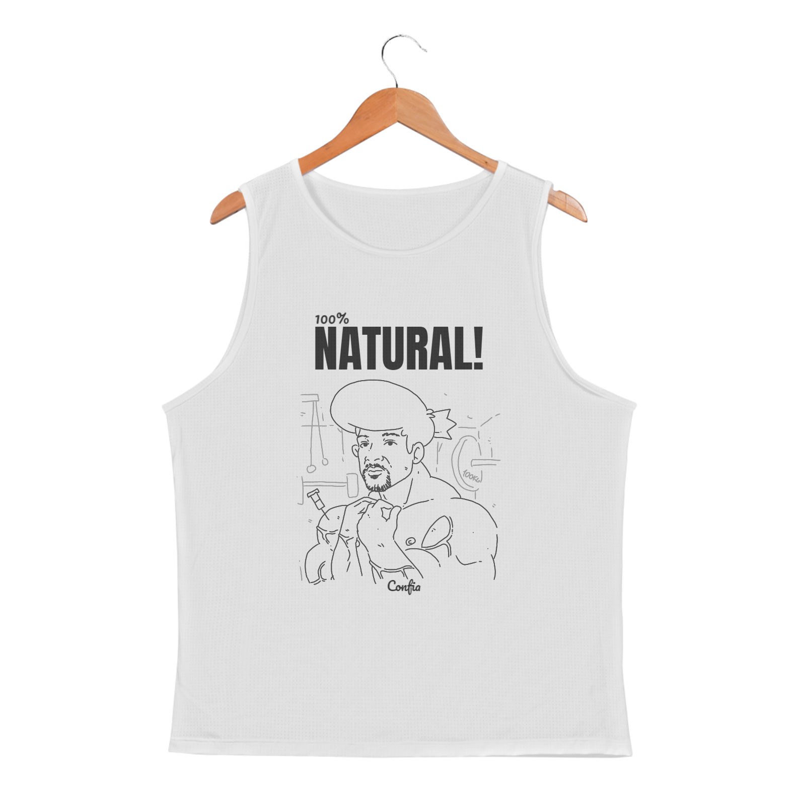 Nome do produto: Regata masculina - Sport Dry UV - Natural poh