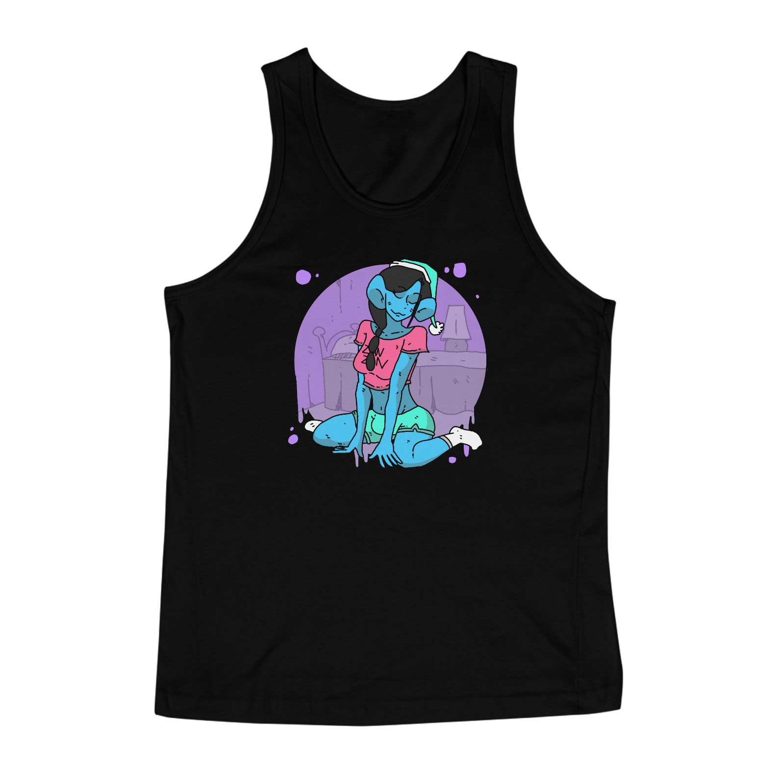 Nome do produto: Regata masculina - Azul fêmea