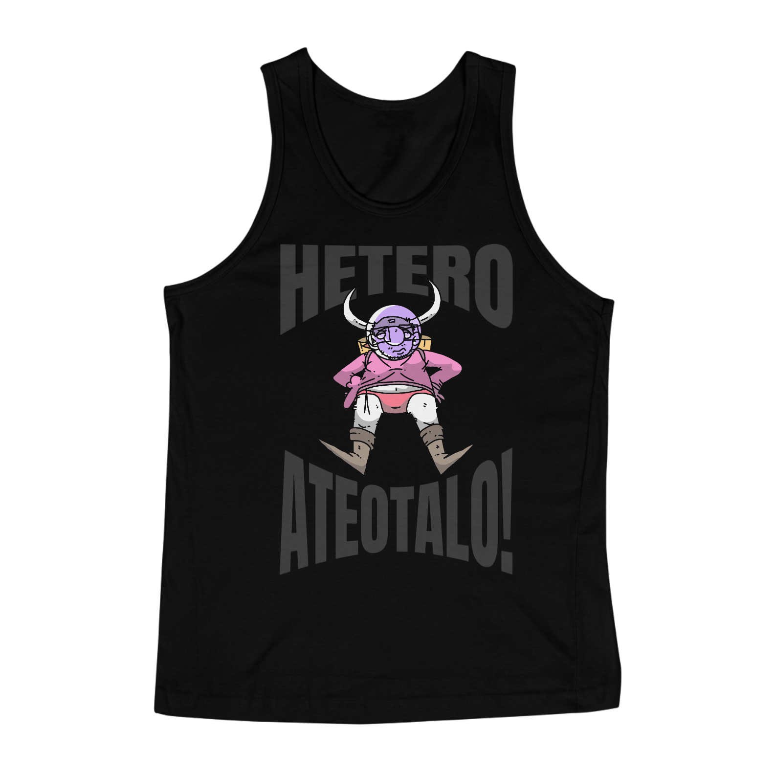 Nome do produto: Regata masculina - Hétero ateotalo