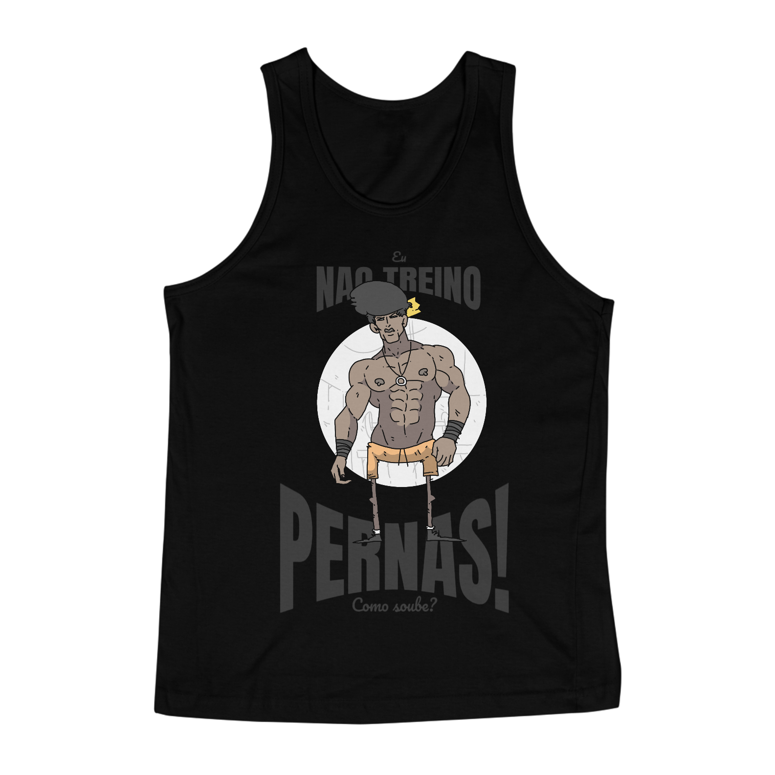 Nome do produto: Regata masculina - Não treino pernas!