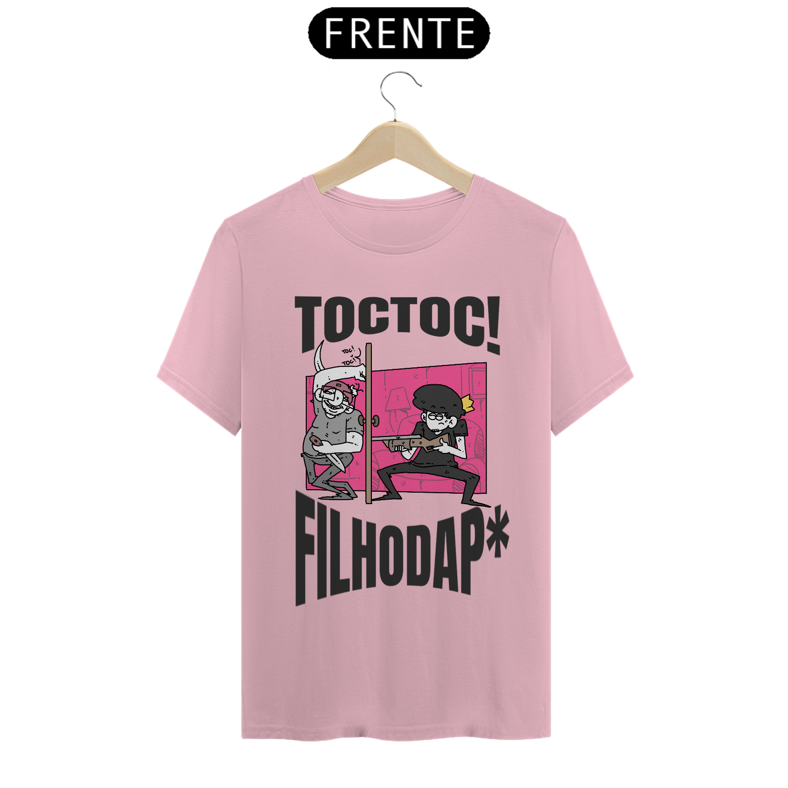 Nome do produto: Camisa Unissex - Toc! Toc! - Versão 2