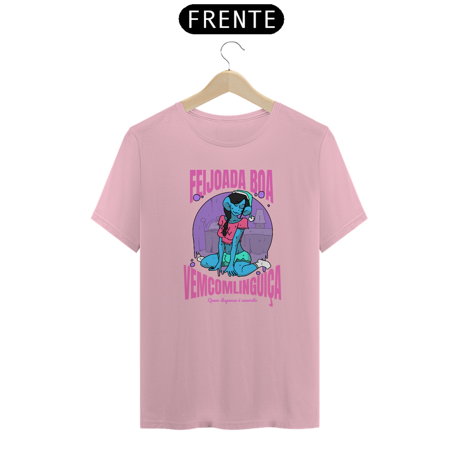Nome do produto: Camisa Unissex - Azul fêmea - versão 2