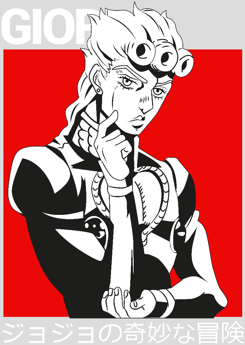 Nome do produto: Poster JoJo\'s Bizarre Adventure Giorno Giovanna