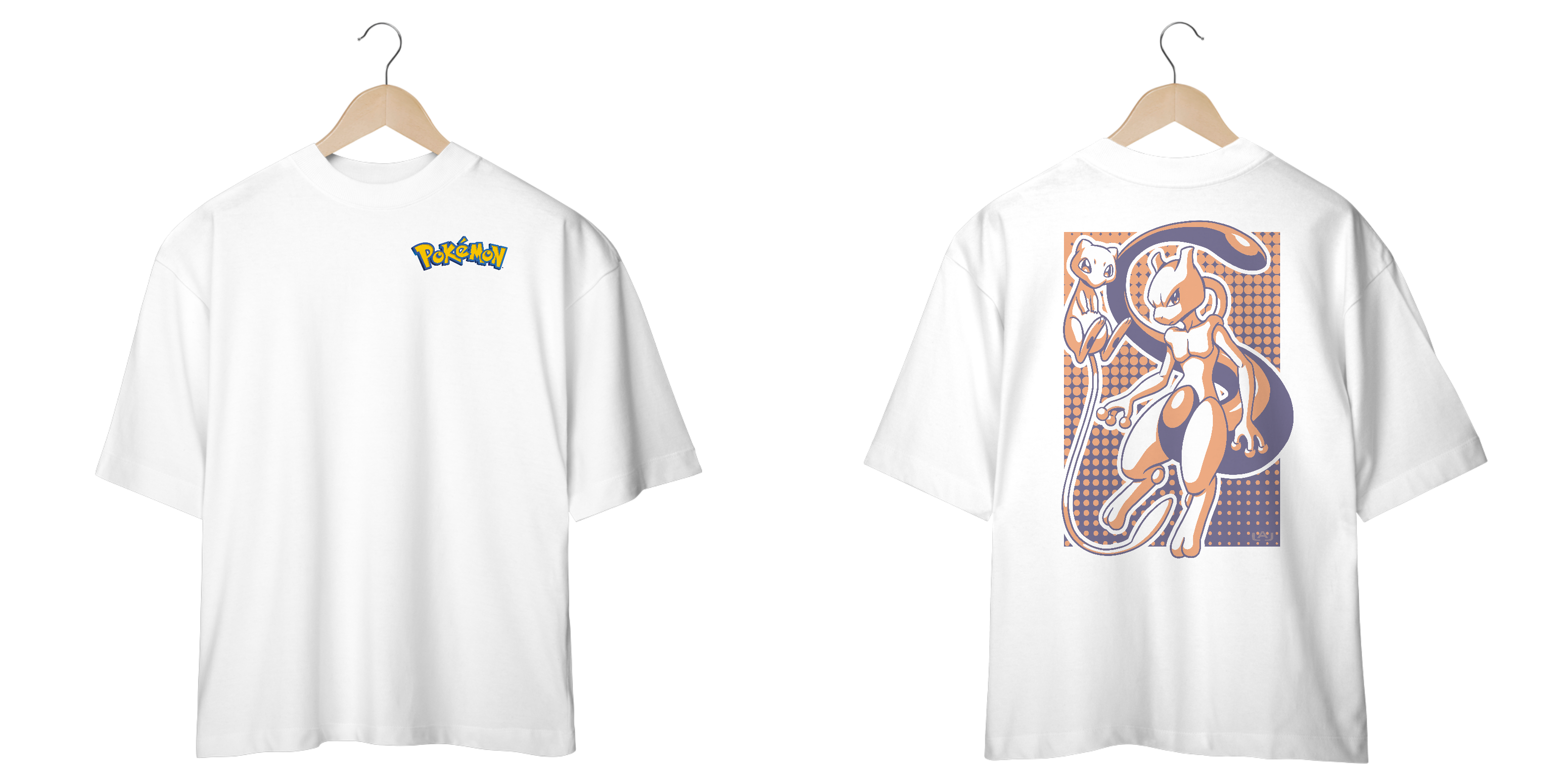 Nome do produto: T-shirt Oversized Unissex Pokérmon Mewtwo