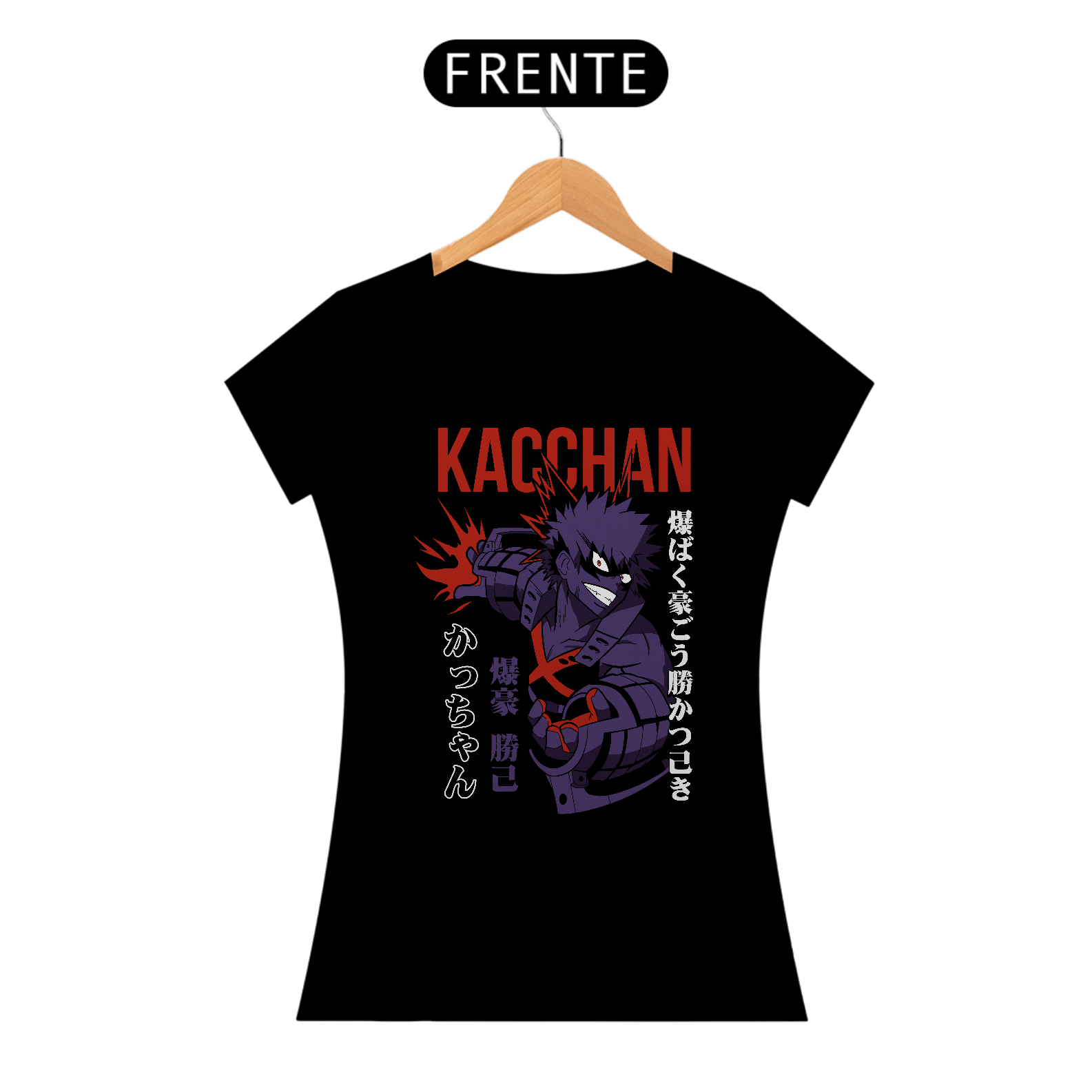 Nome do produto: T-shirt Feminino My Hero Kacchan