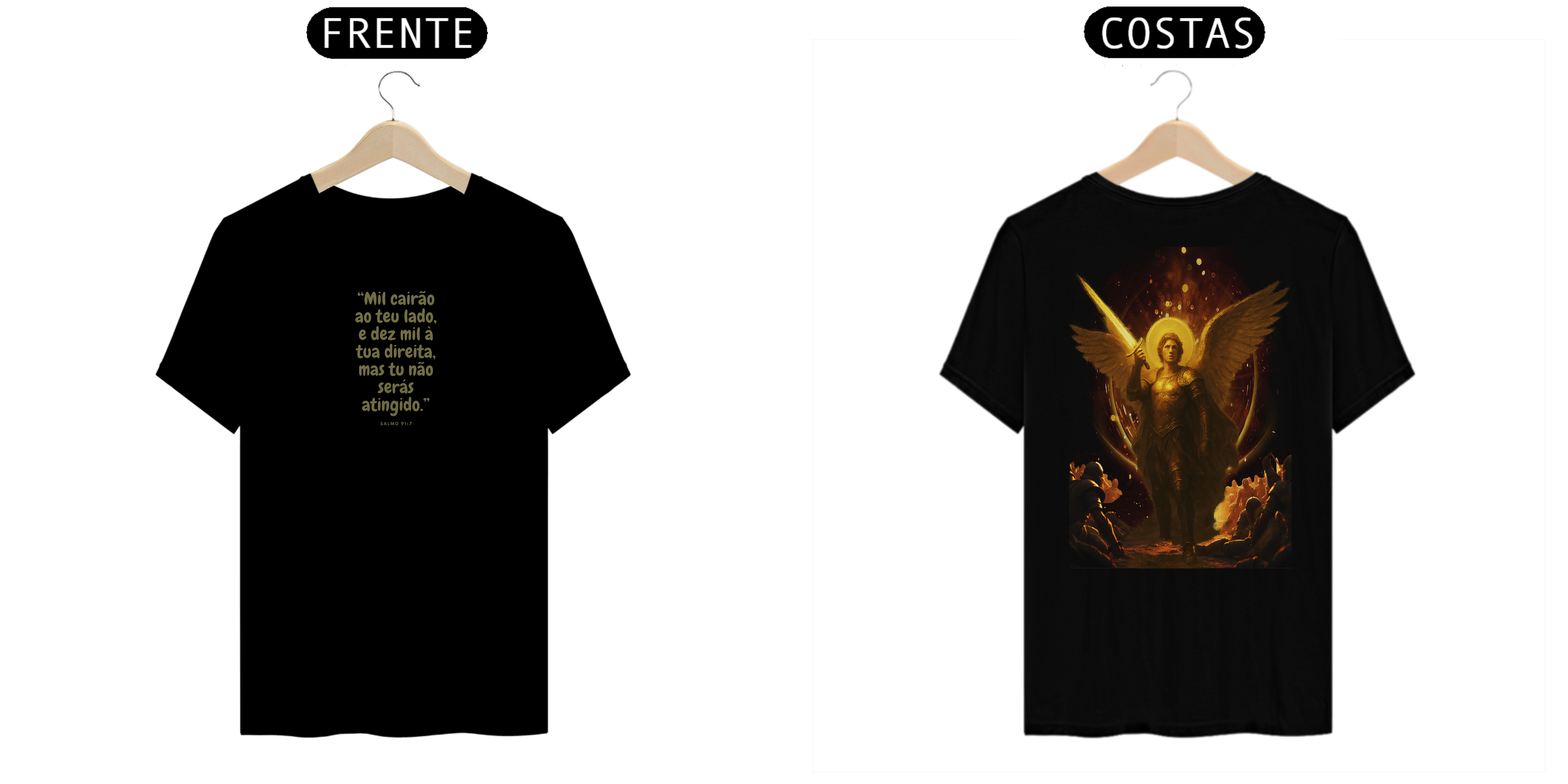 Nome do produto: T-shirt Premium Salmo 91:7