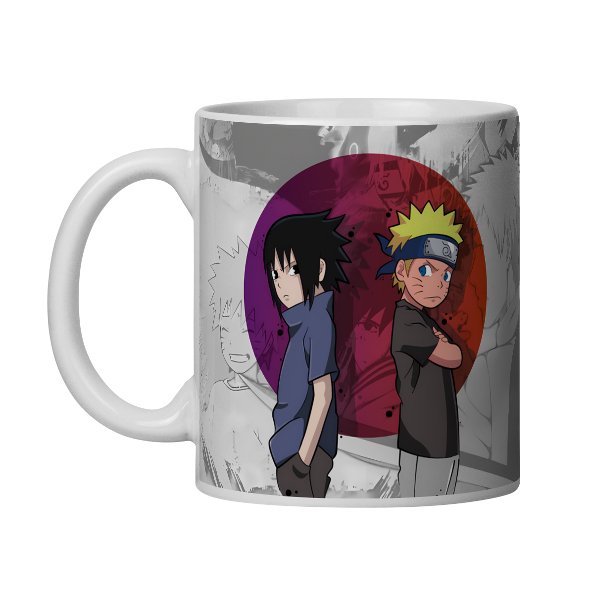 Nome do produto: Caneca Naruto e Sasuke Naruto Clássico 