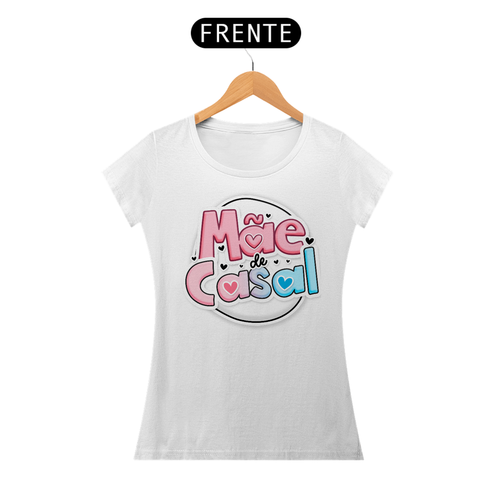 Nome do produto: Mãe de Casal - Camiseta Feminina