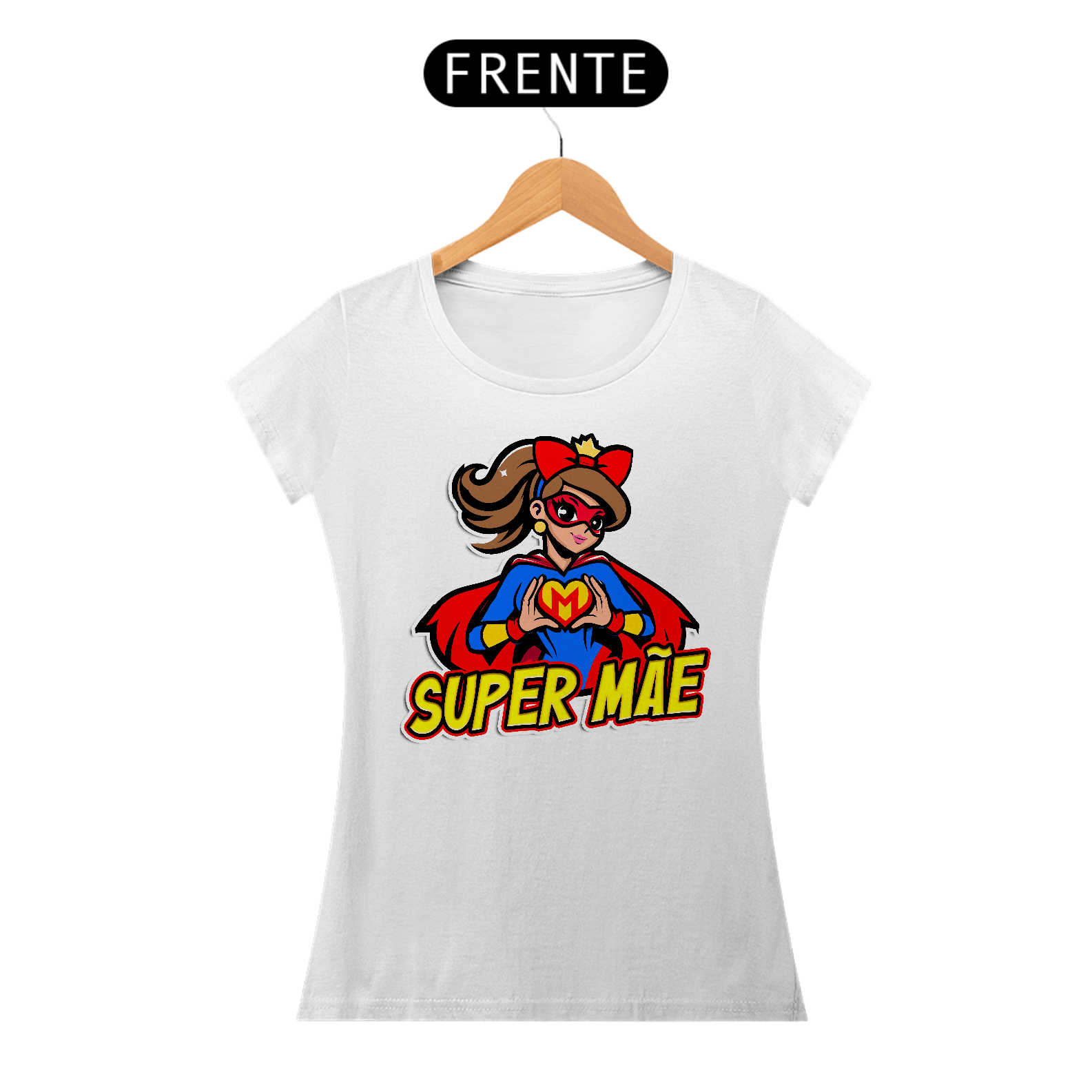 Nome do produto: Super Mãe - Camiseta Feminina