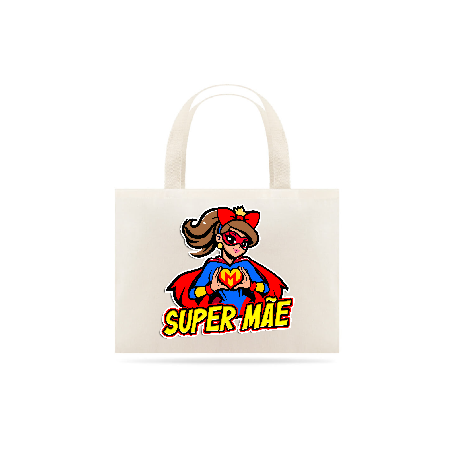 Nome do produto: Super Mãe - Bolsa Eco Grande