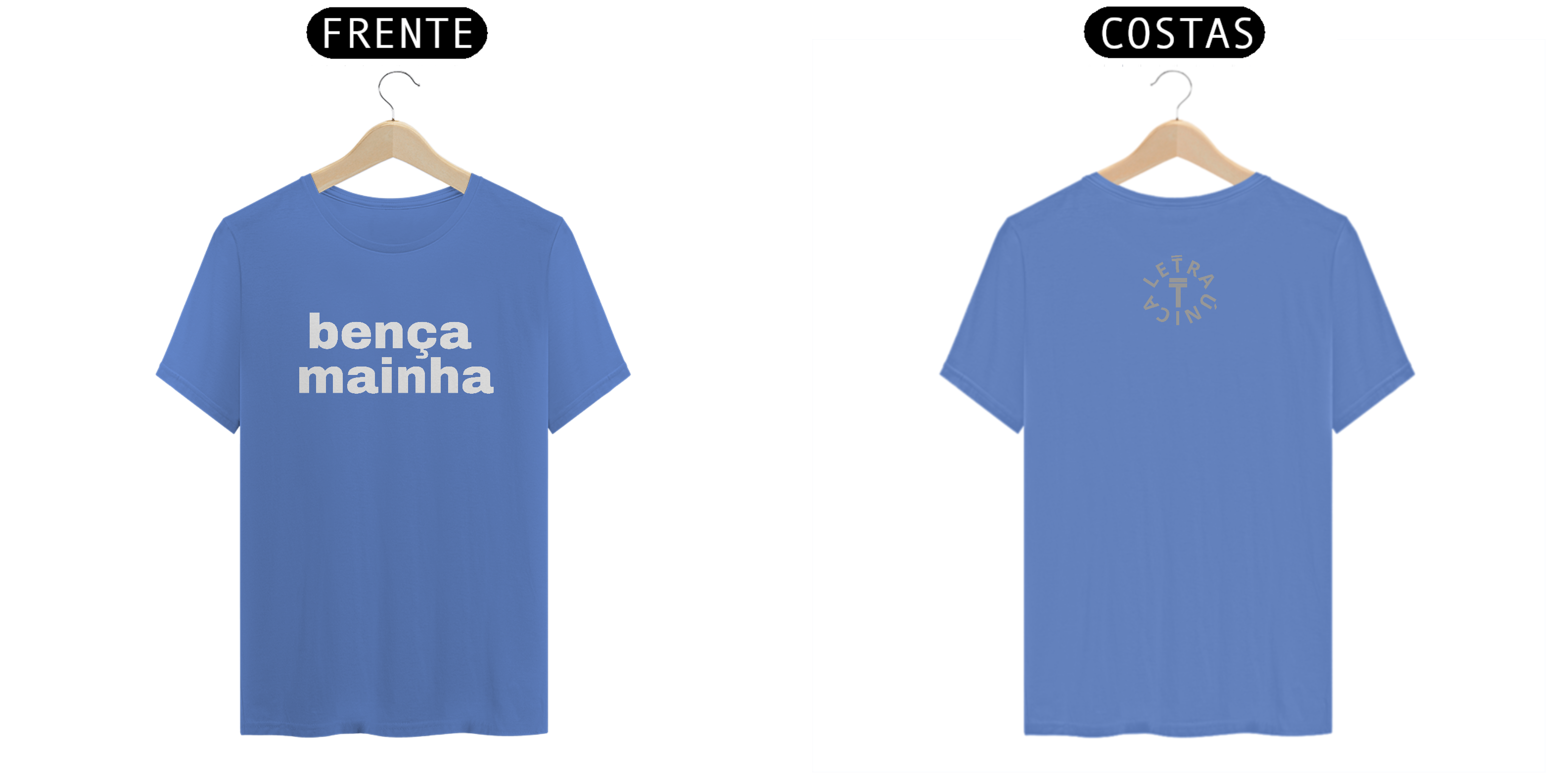 Camiseta Estonada Letra Única Baianidade Bença Mainha
