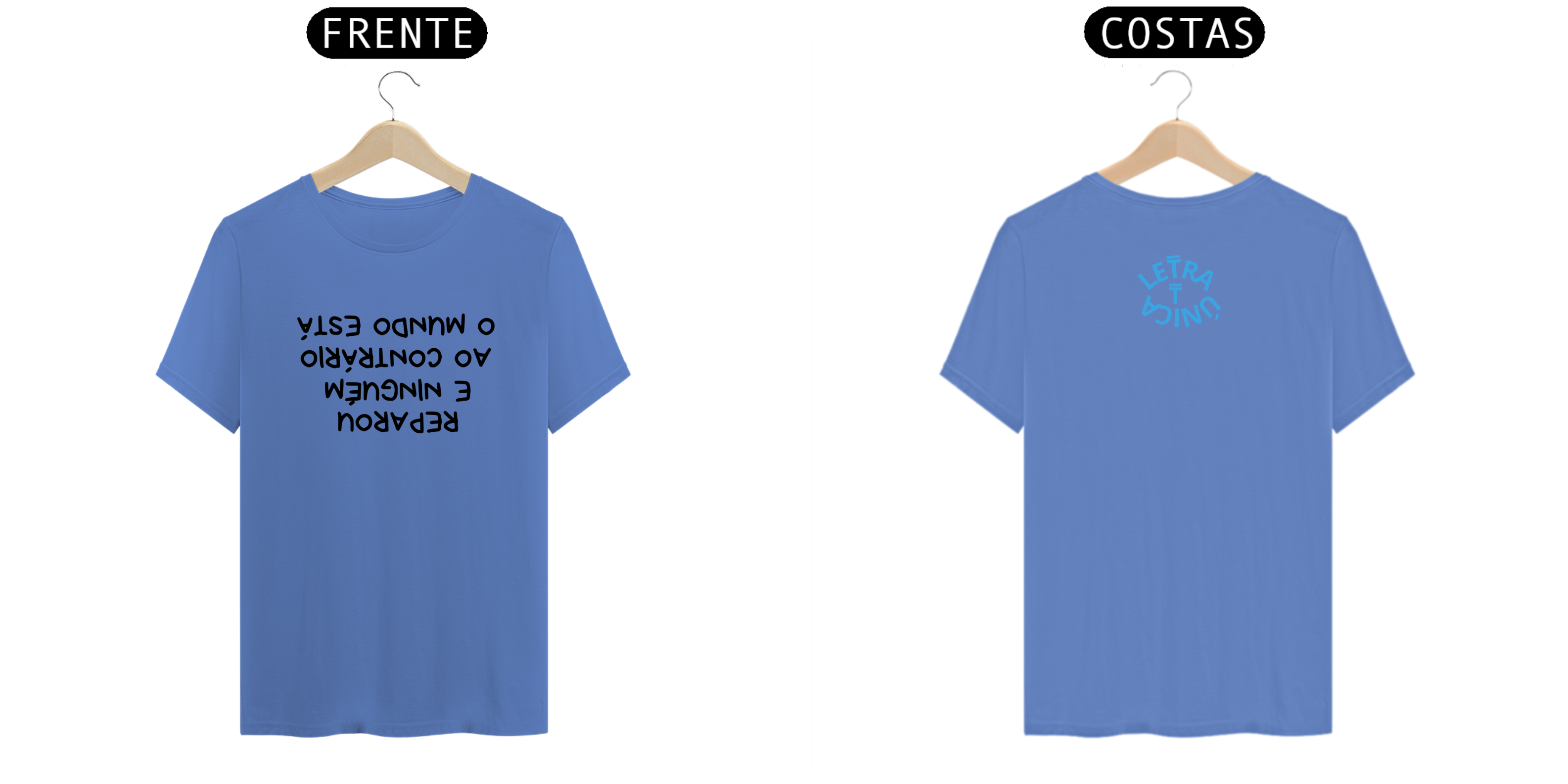 Camseta Estonada Engajamento O Mundo Está ao Contrário