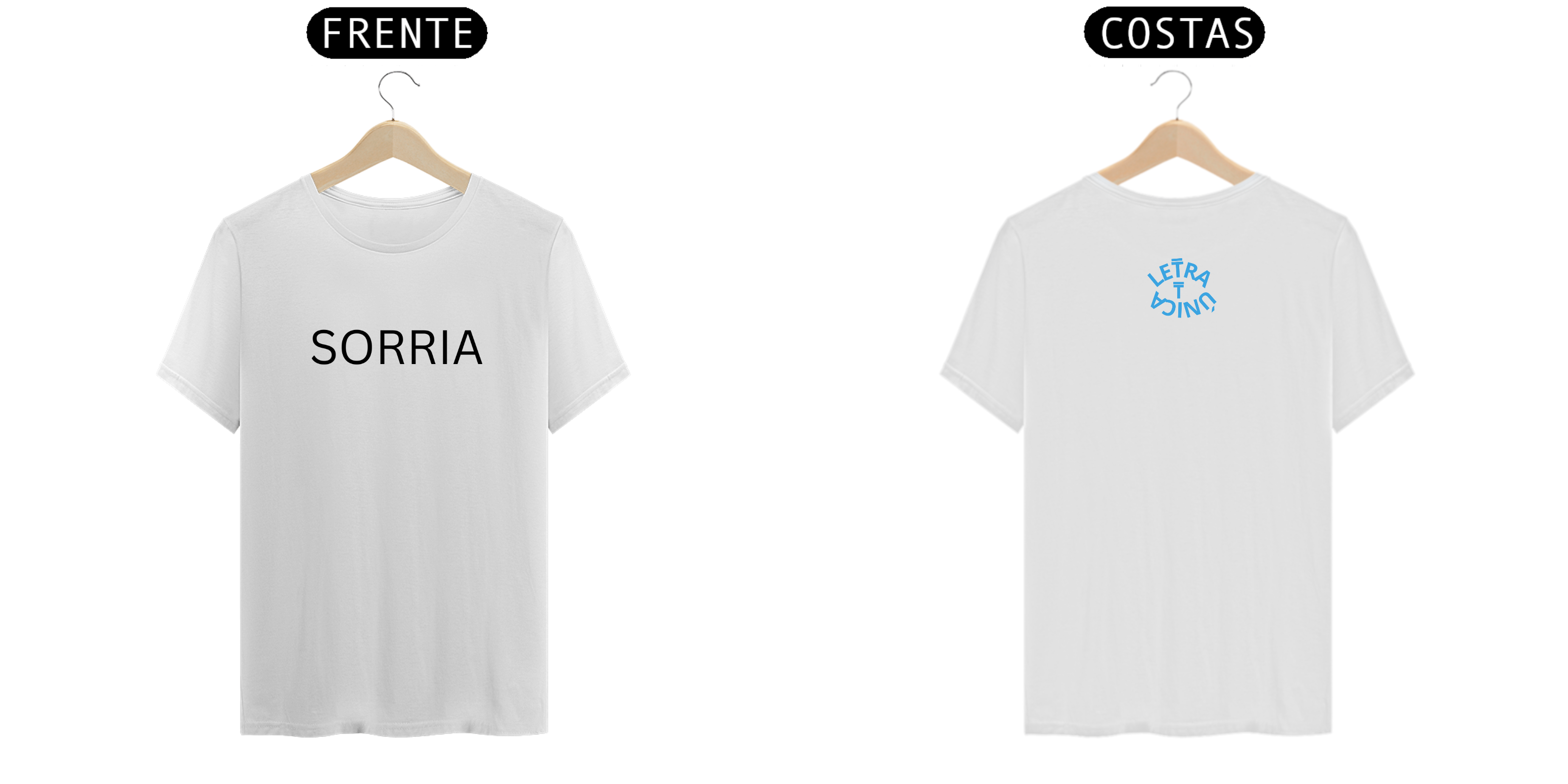 Camiseta Prime Letra Unica Mensagem Sorria