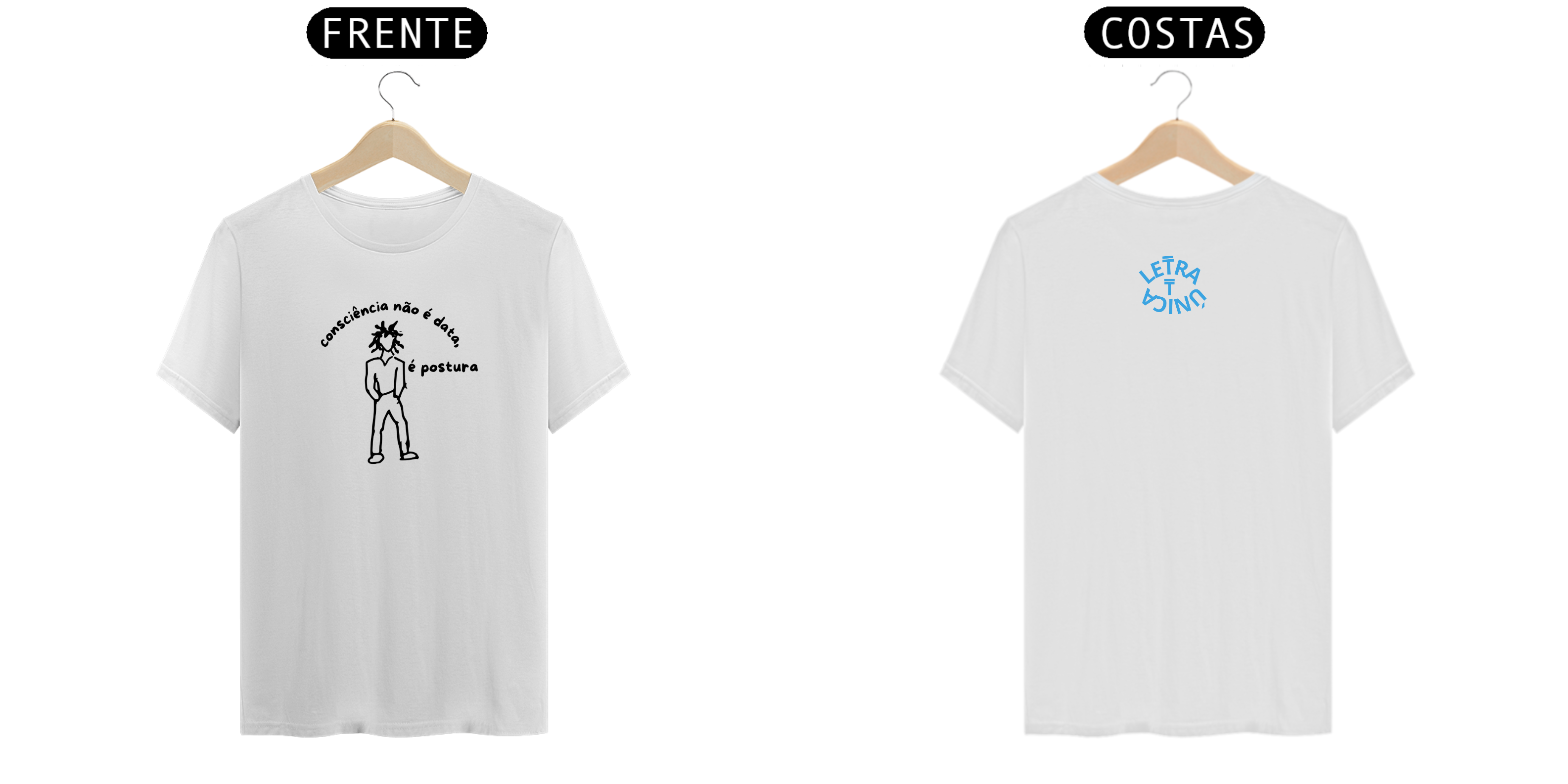 Camiseta Letra Unica Prime Engajamento Consciência não é data