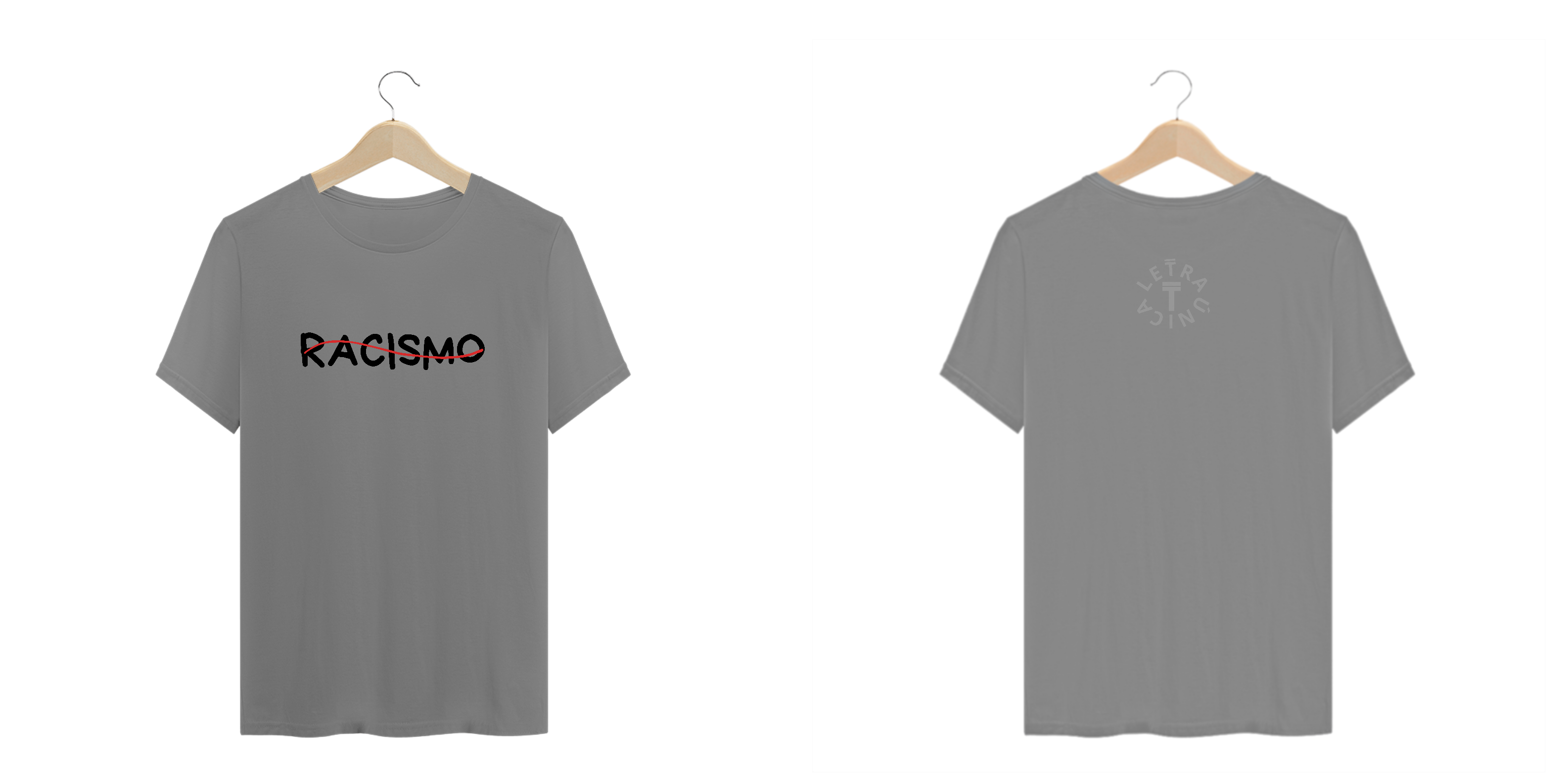 Camiseta Prime Letra Única Plus Size Engajamento Racismo