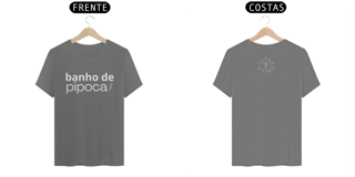 Camiseta Estonada Letra Única Baianidade Banho de Pipoca
