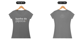 Baby Look Estonada Letra Única Baianidade Banho de Pipoca