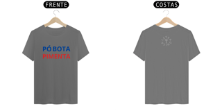 Camiseta Estonada Letra Única Baianidade Pó Botá Pimenta