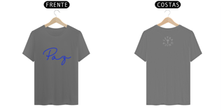 Camiseta Estonada Letra Única Mensagem Paz