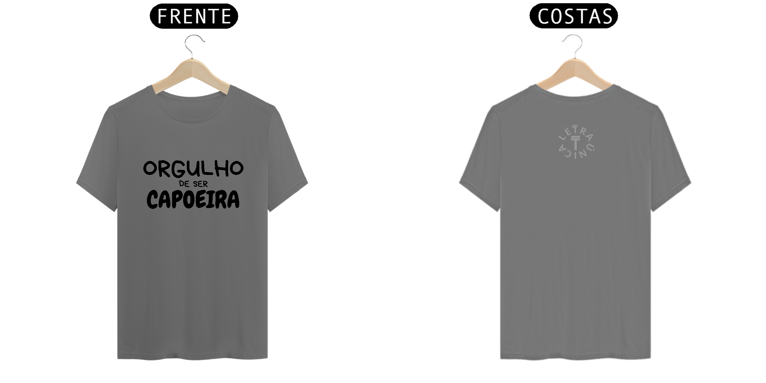 Camiseta Estonada Letra Única Engajamento Orgulho de Ser Capoeira