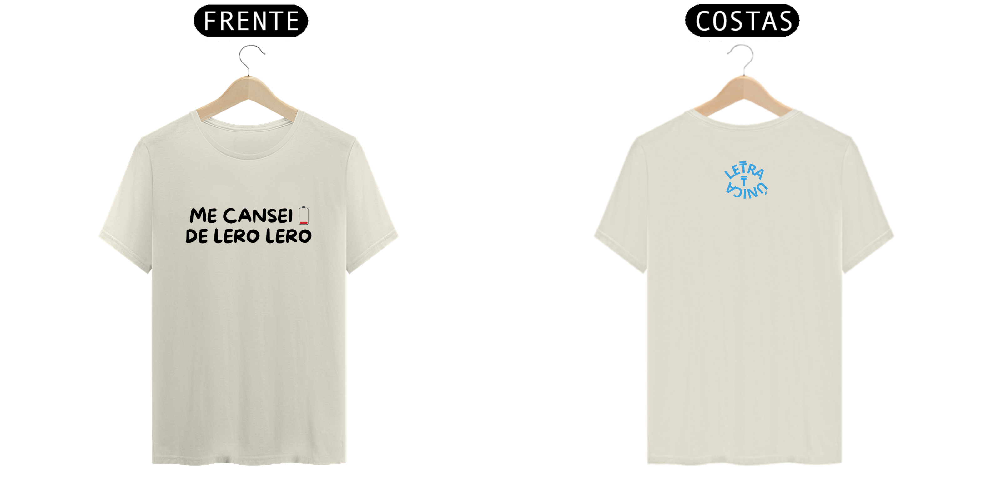 Camiseta Prime Letra Unica Engajamento Me Cansei de Lero Lero