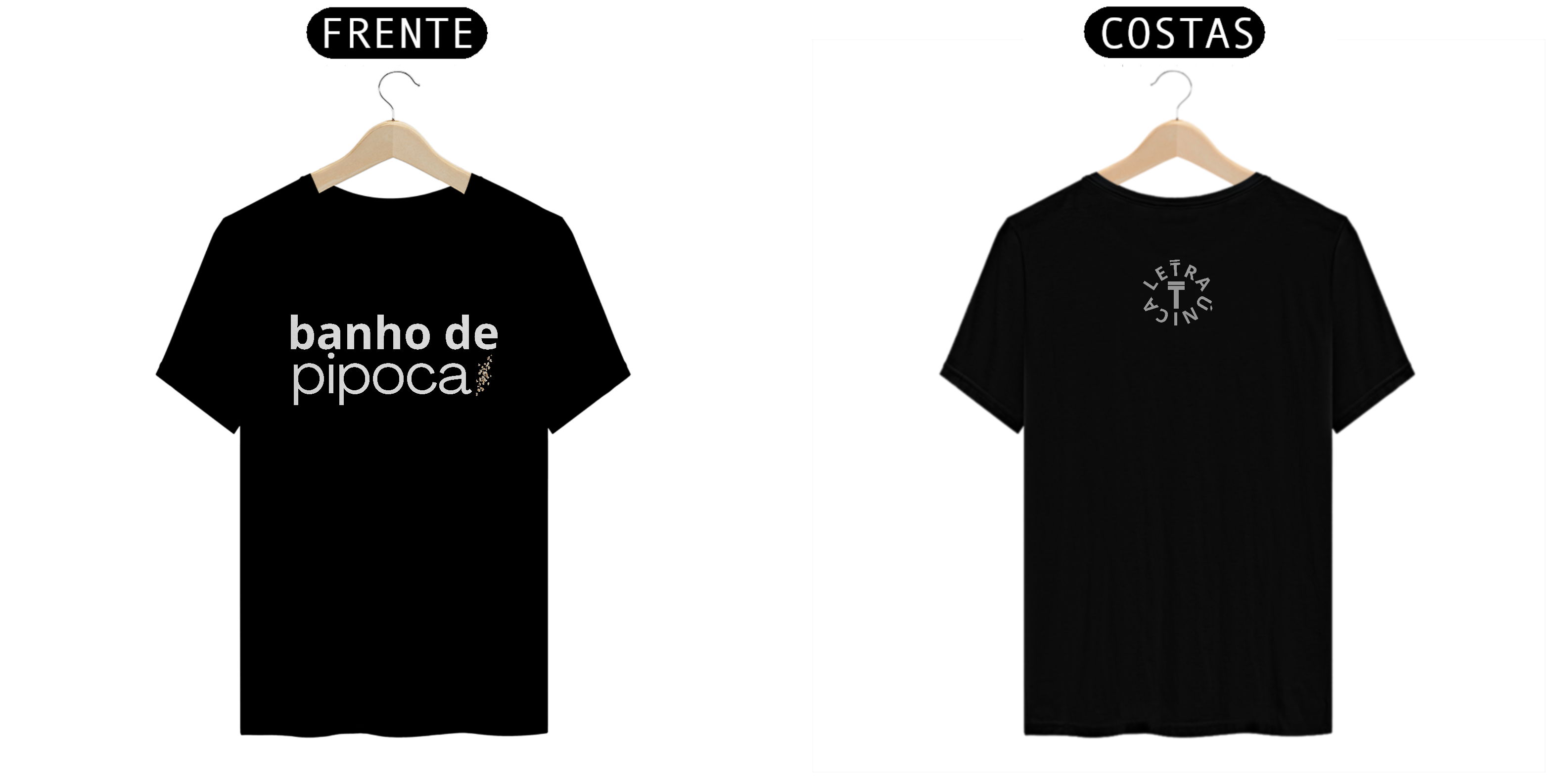 Camiseta Prime Letra Única Baianidade Banho de Pipoca