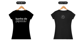 Baby Look Prime Letra Única Baianidade Banho de Pipoca