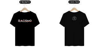 Camiseta Prime Letra Única Não ao Racismo