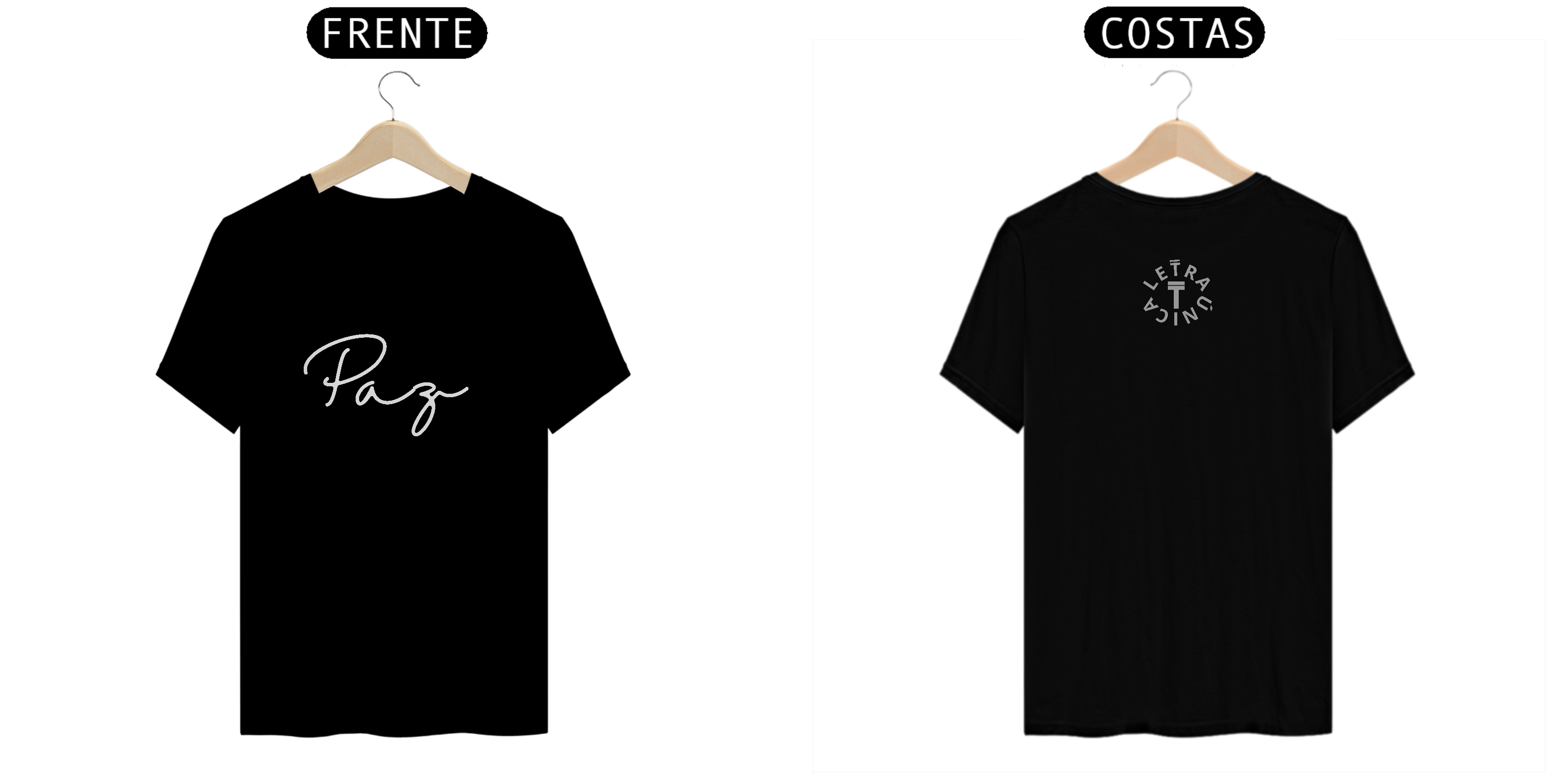 Camiseta Prime Letra Única Mensagem Paz