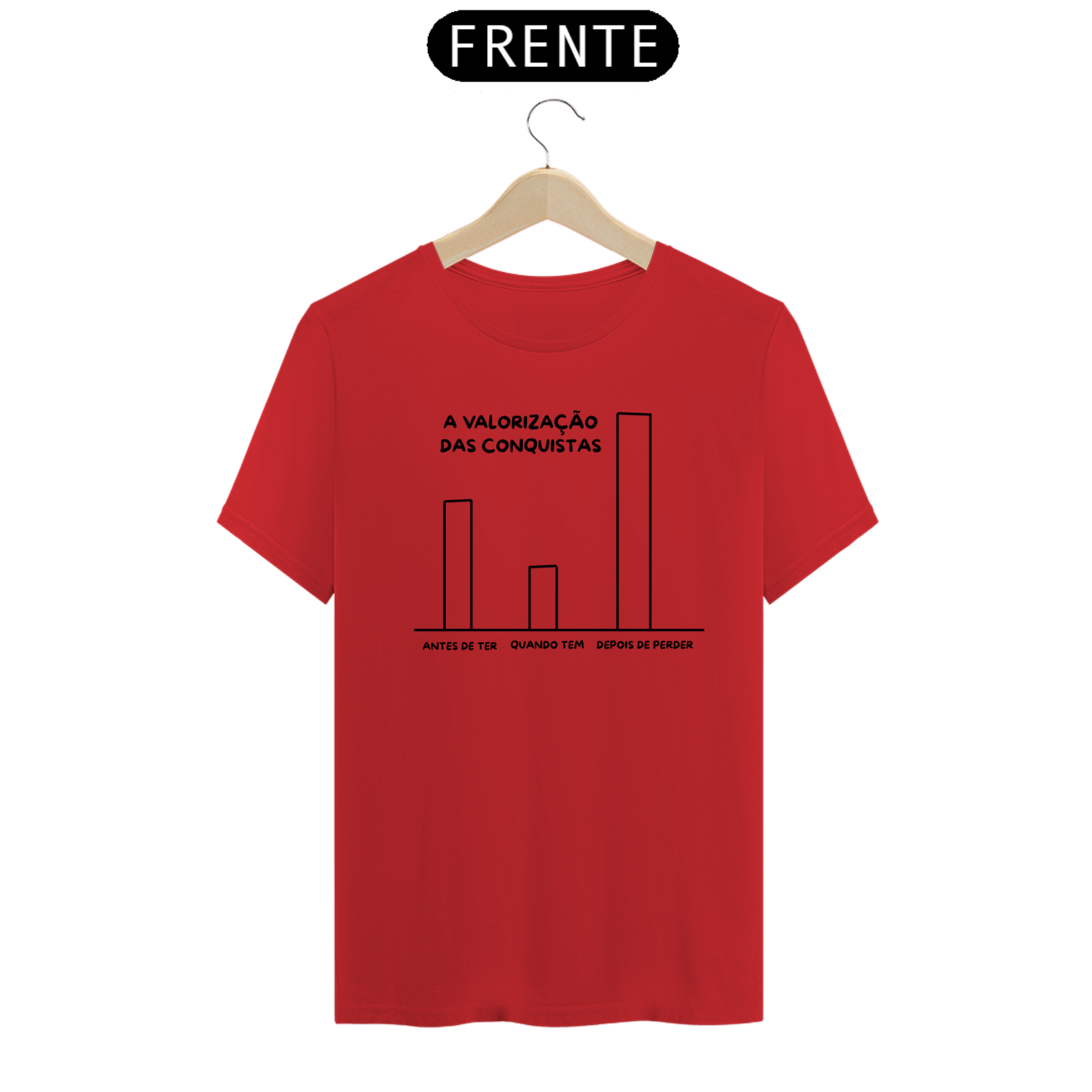 Camiseta Prime Letra Unica Mensagem A Valorização das Conquistas